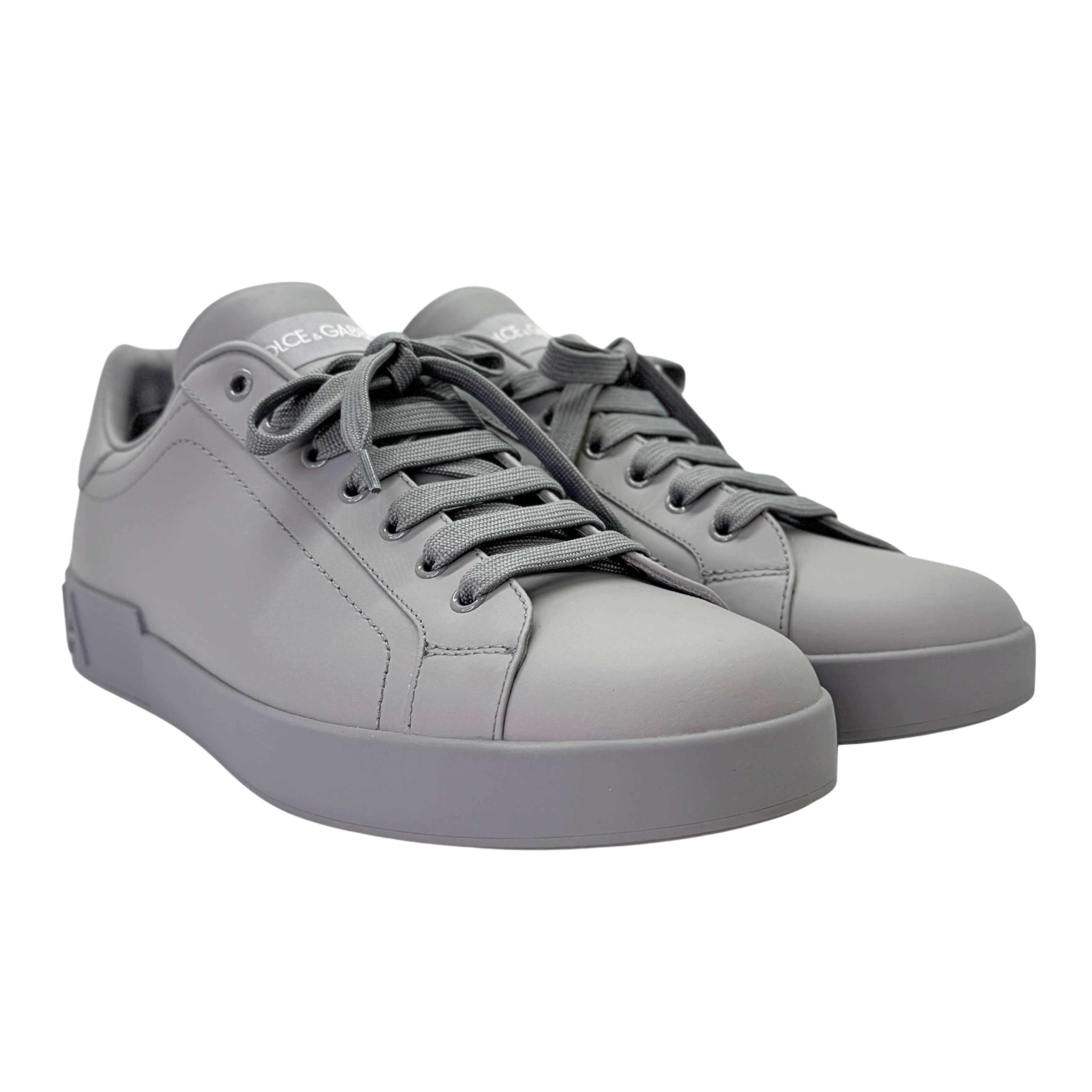 Dolce & Gabbana Men's Portofino Sneakers Leather Grey
