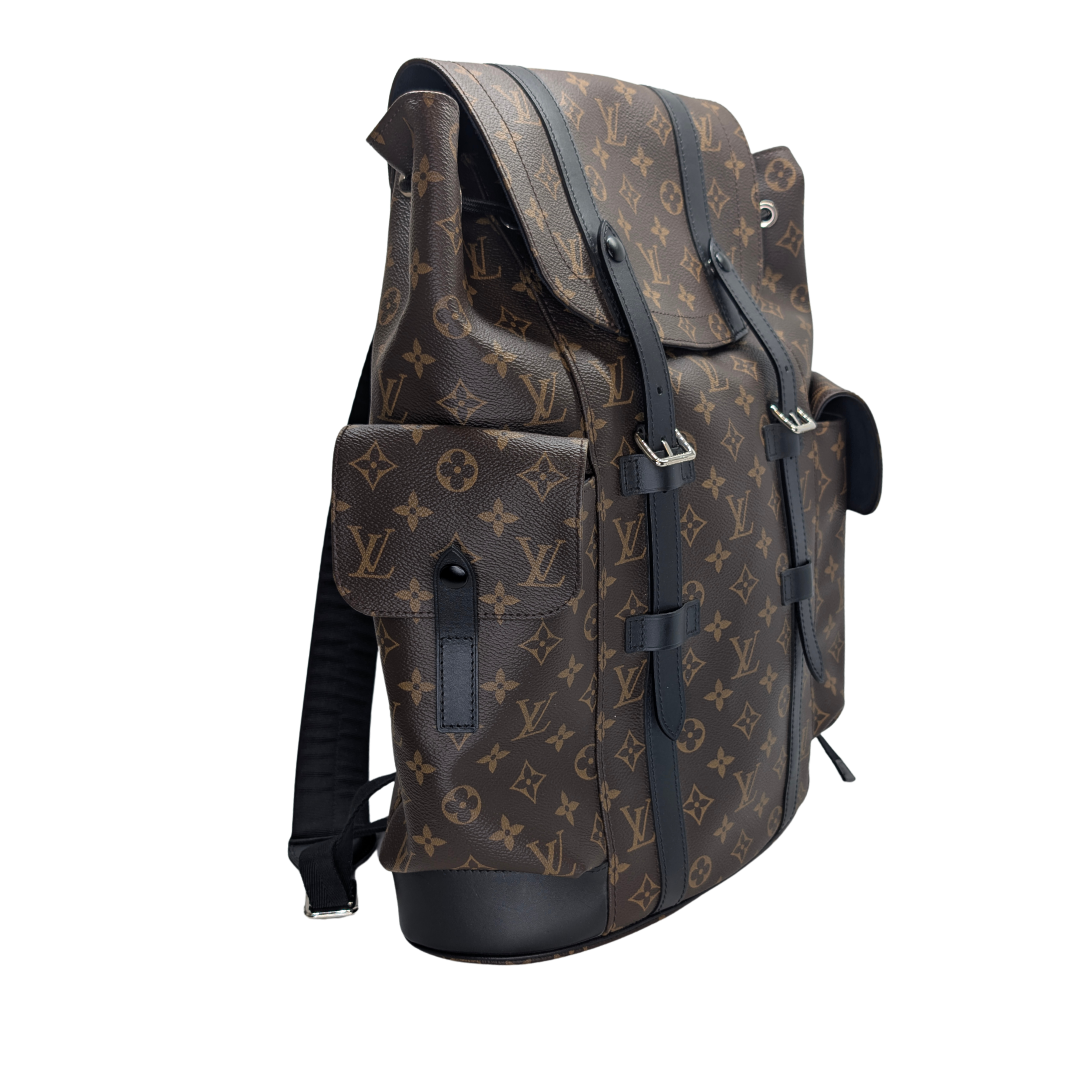 Louis Vuitton Christopher MM Backpack in Monogram Macassar Canvas