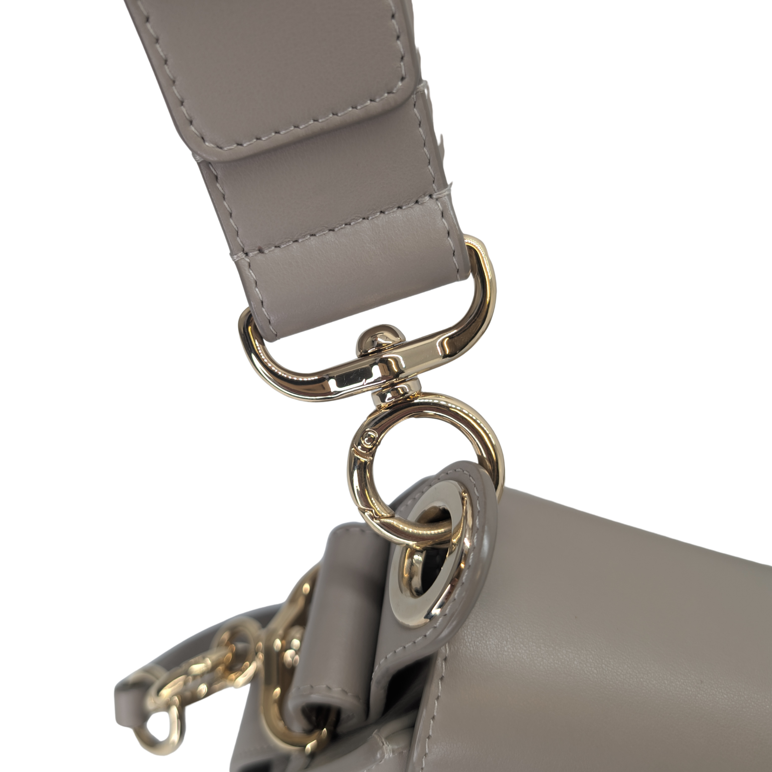 Chloe Calfskin Small Tess Bag Motty Grey