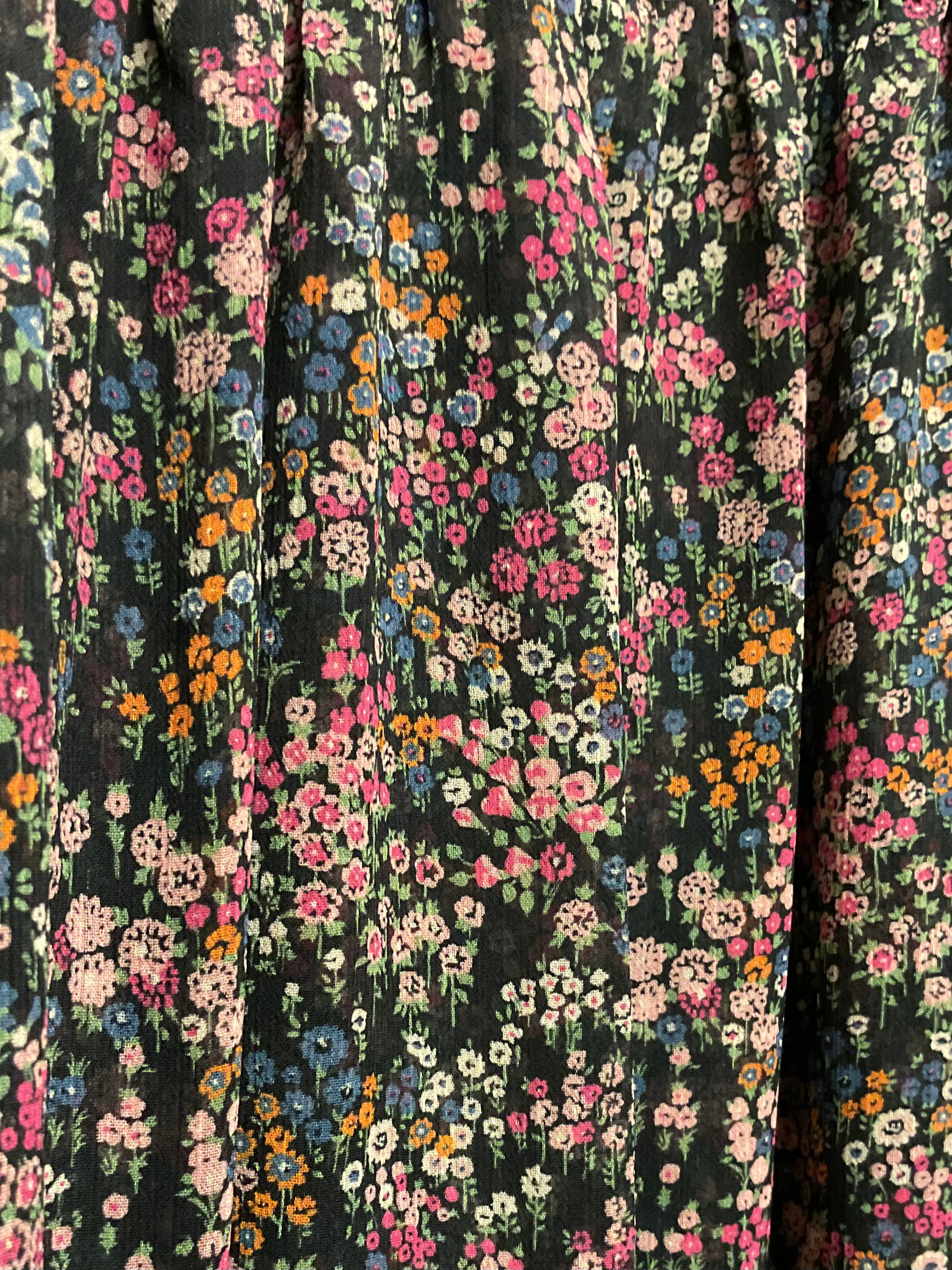 Palm Angels Long Dress Floral Multicolour 42