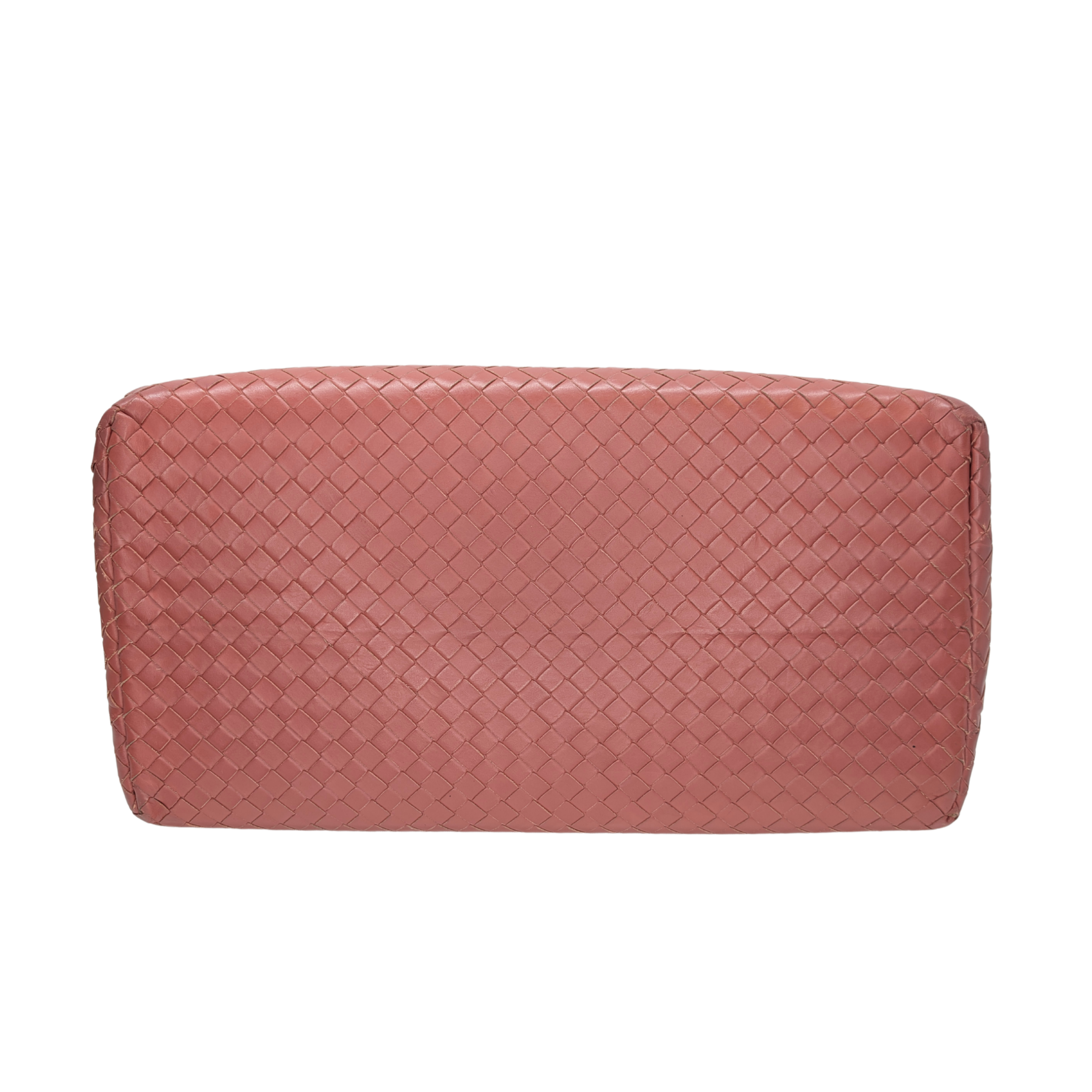 Bottega Veneta Intrecciato Roma Large Bag Pink