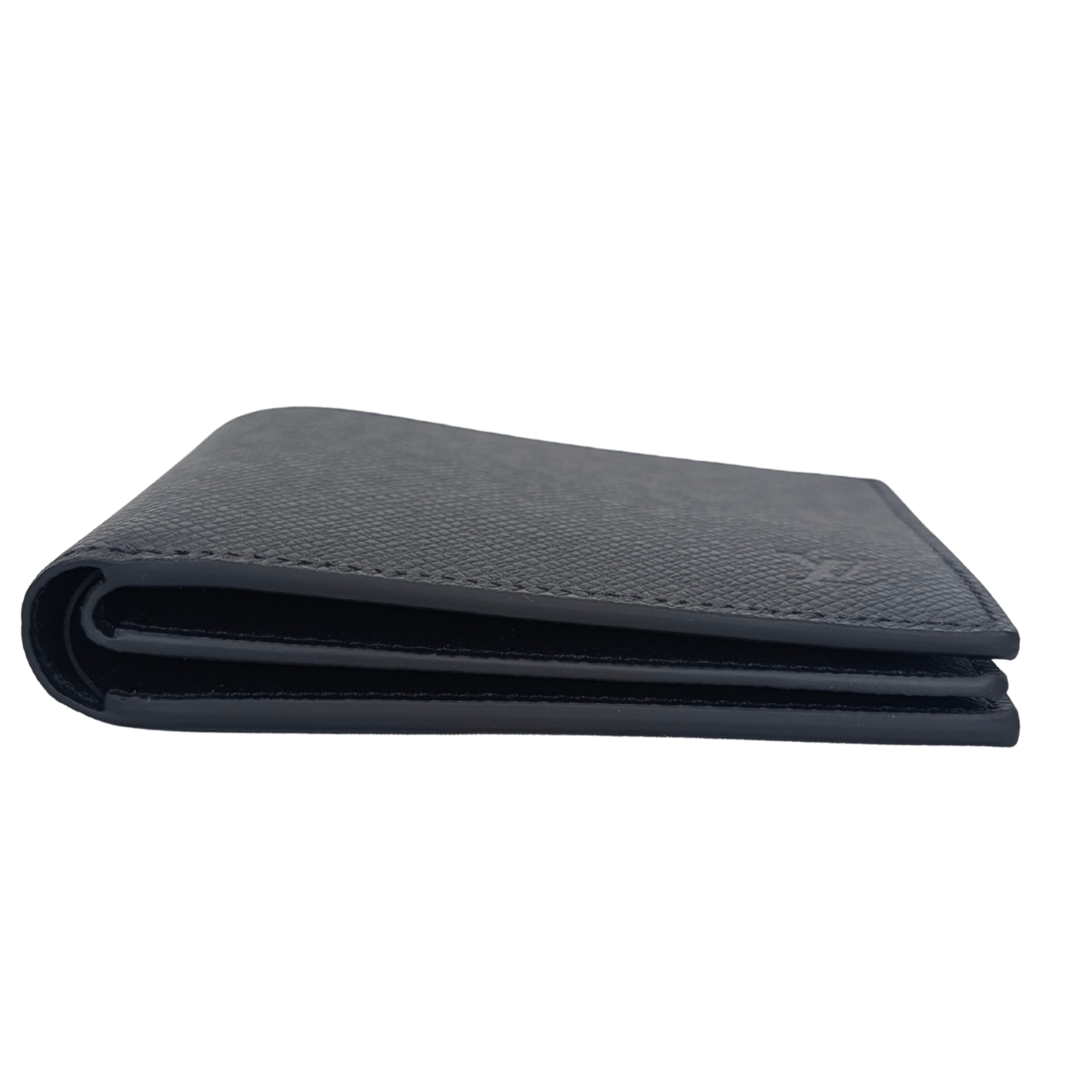 Louis Vuitton Bifold Men's Wallet Leather Black