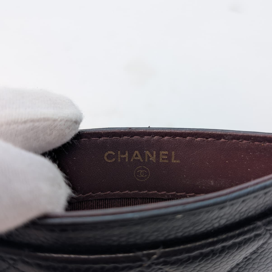 Chanel Classic Black Card Holder Black