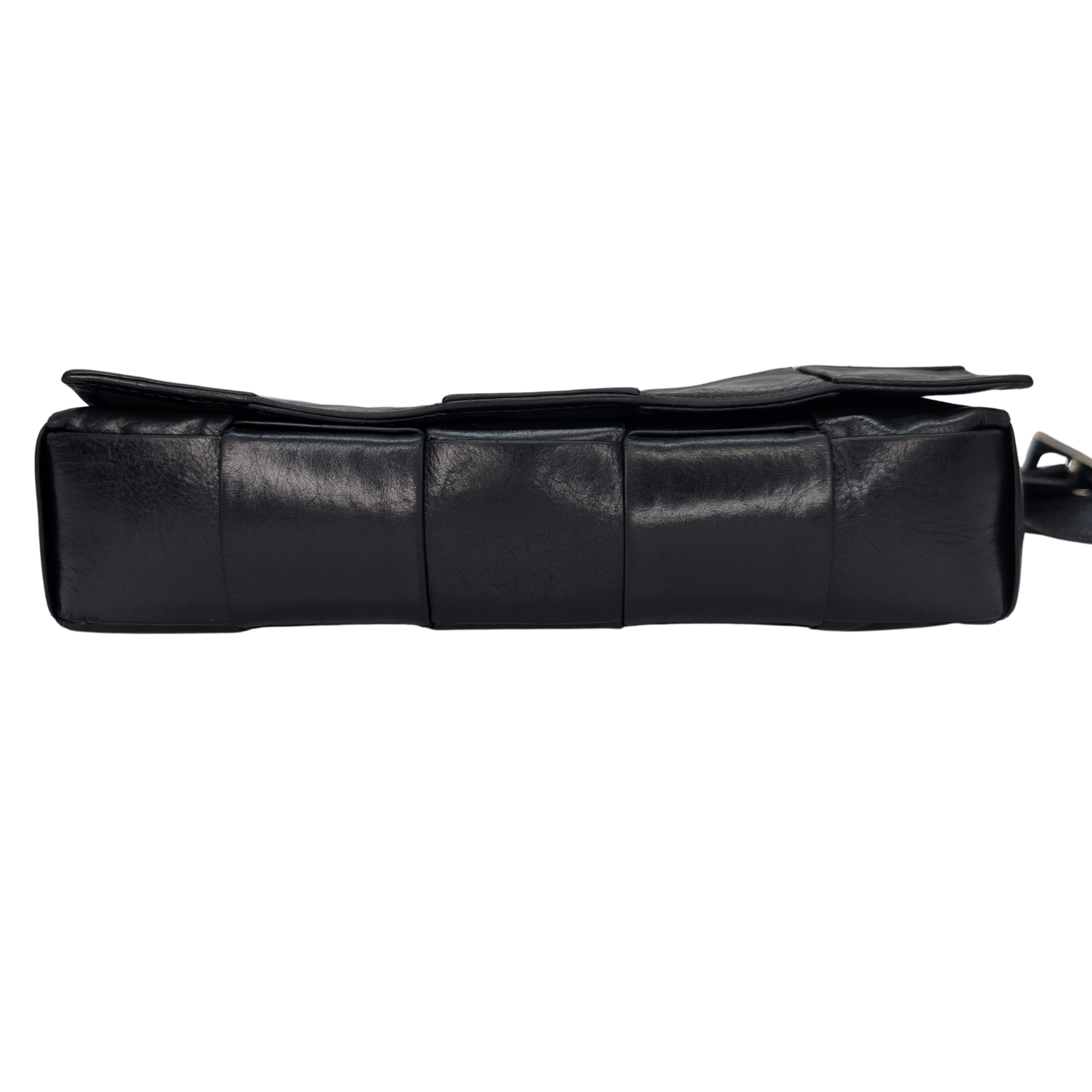 Bottega Veneta Intrecciato Cassette Bag Black