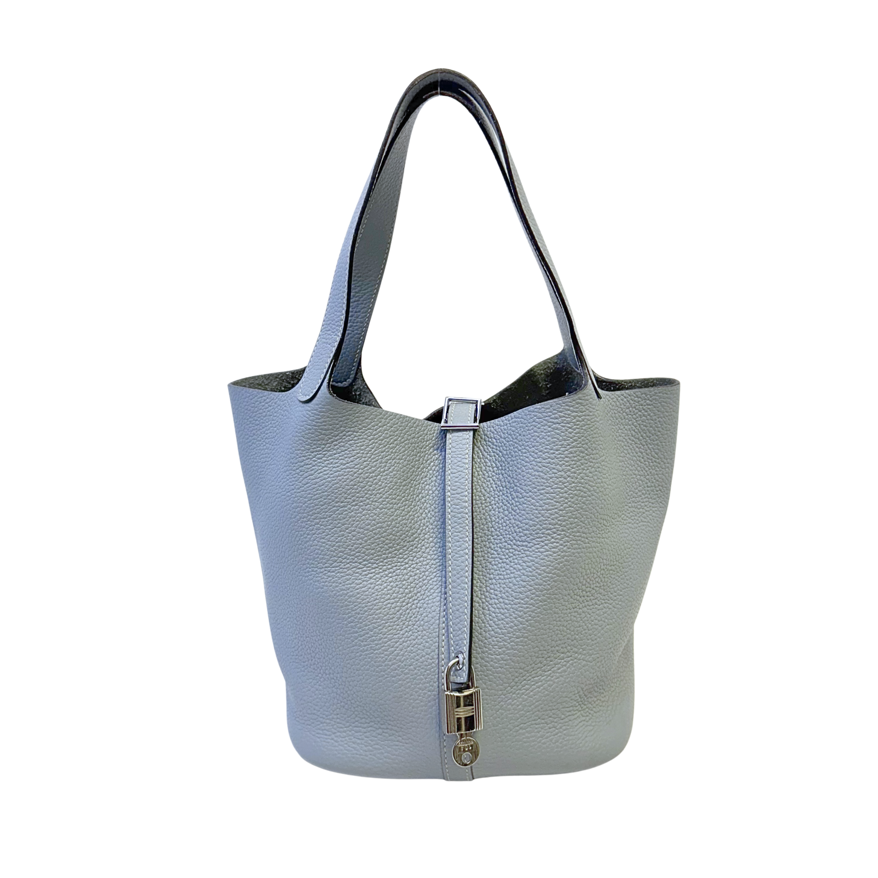 Hermès Picotin Lock 18 Handbag Leather Light Blue