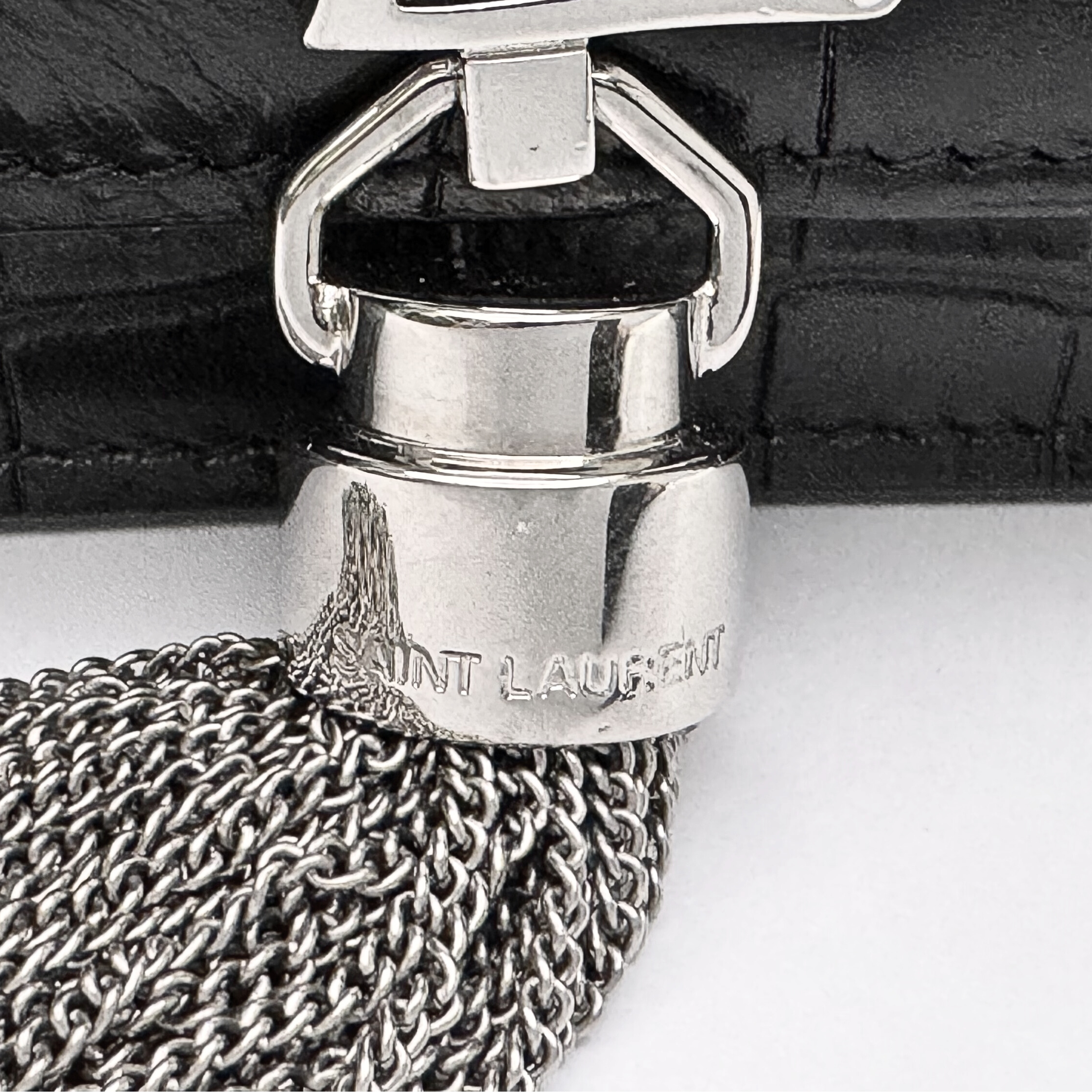 Saint Laurent Kate Shoulder Bag Leather Black