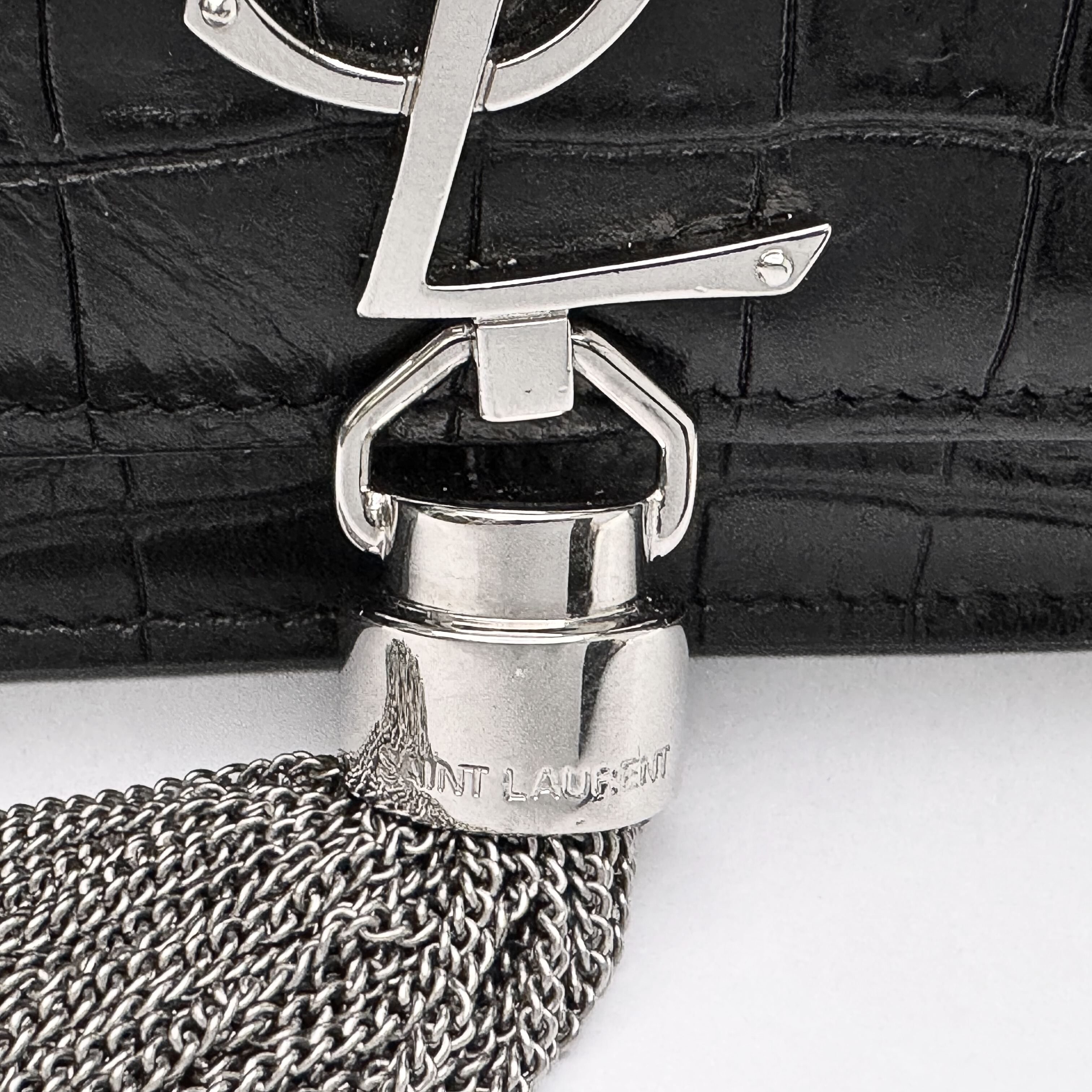 Saint Laurent Kate Shoulder Bag Leather Black