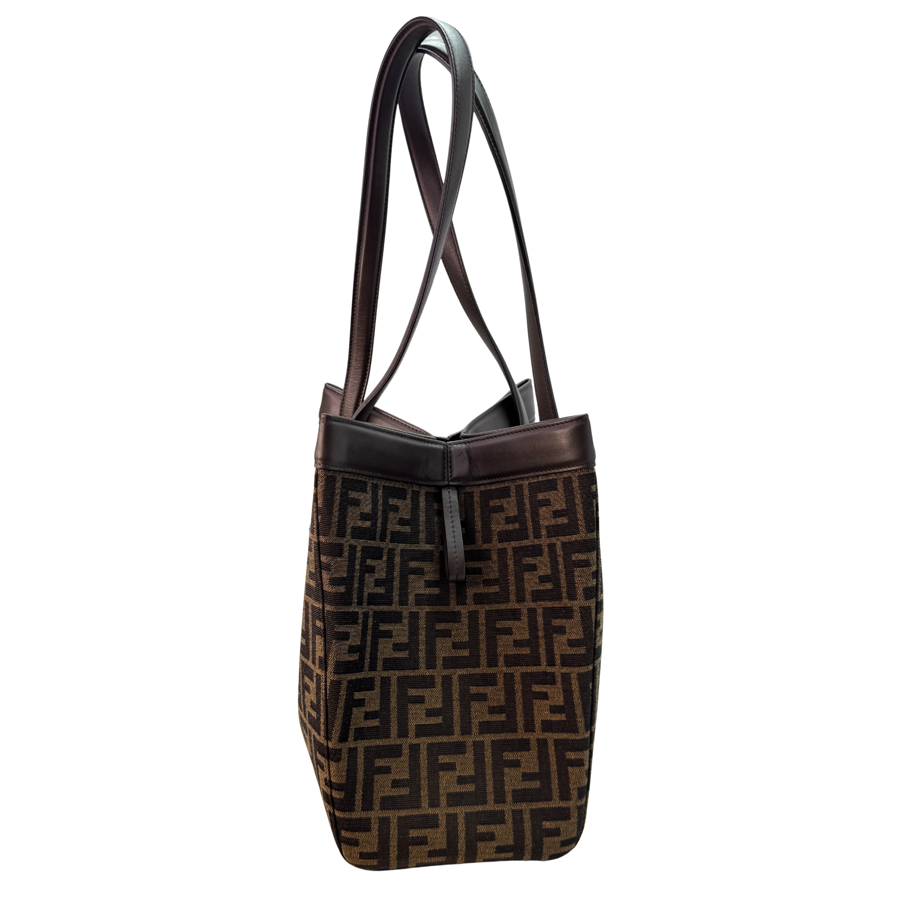 Fendi Origami Medium Fabric Tote Bag Brown