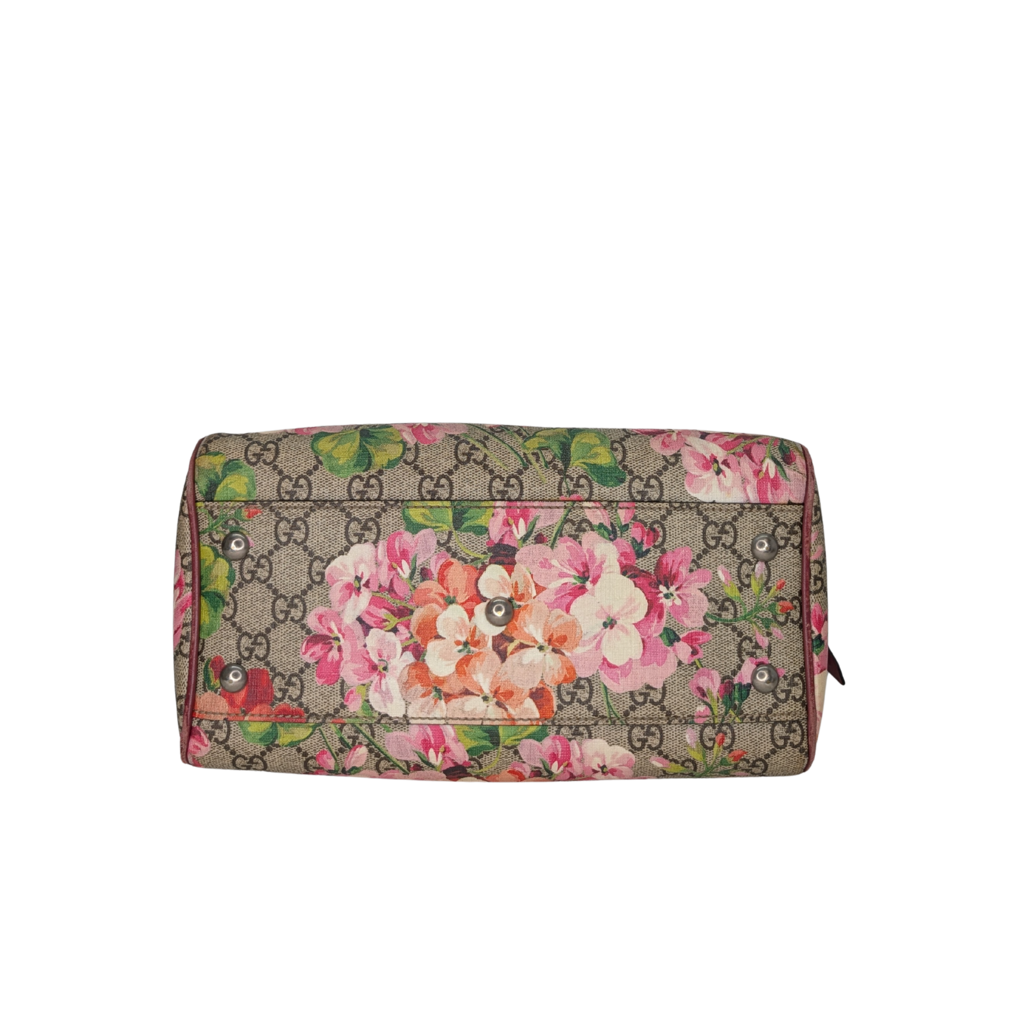 Gucci GG Supreme Blooms Boston Bag