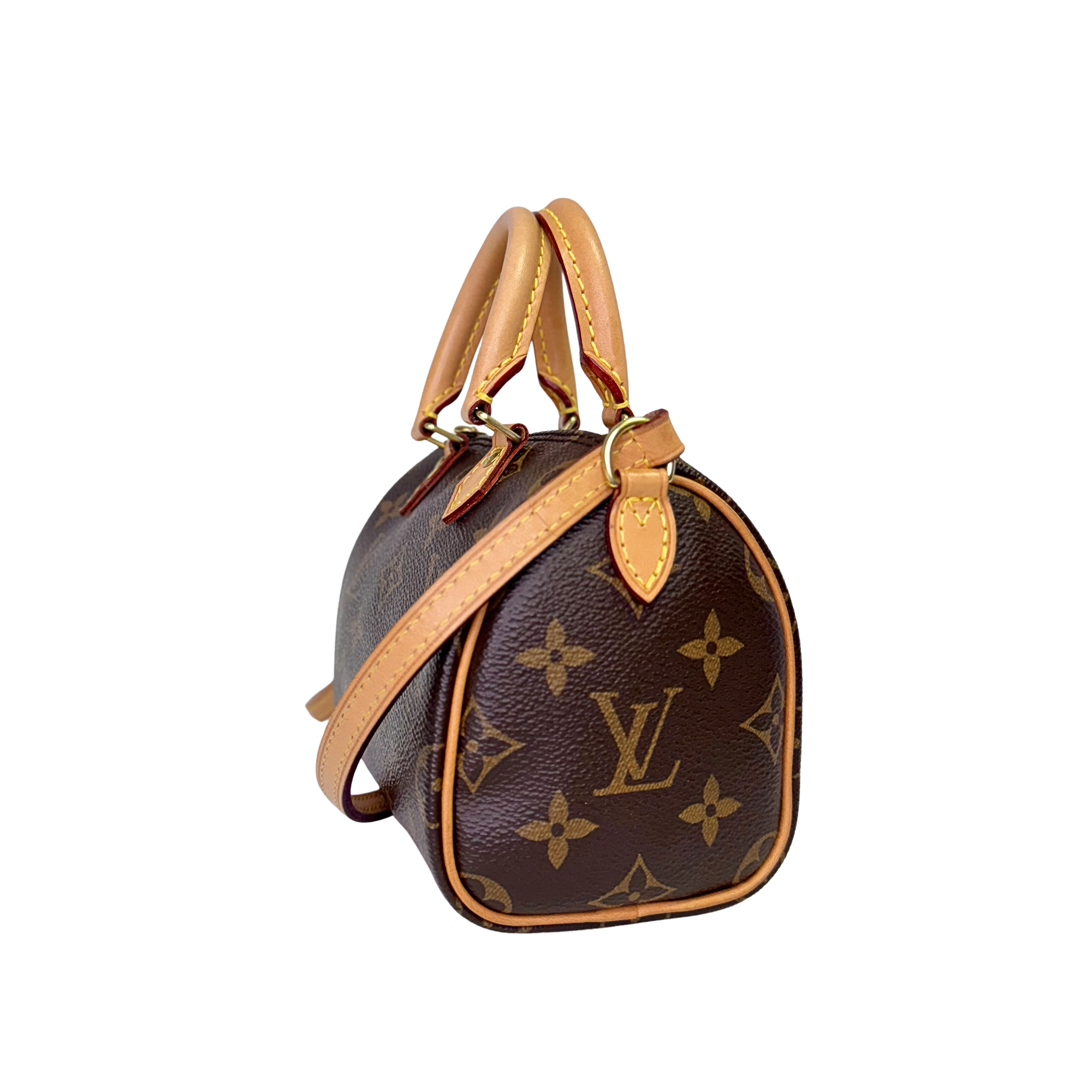 Louis Vuitton Nano Speedy Handbag Monogram Canvas