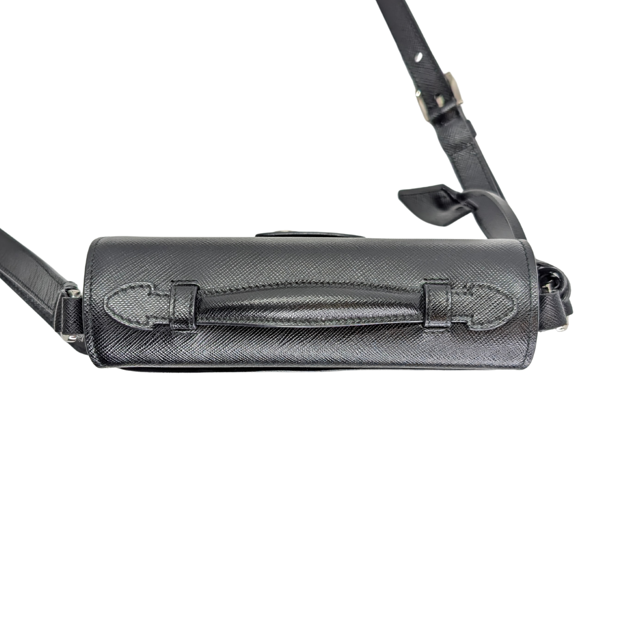 Prada Saffiano Lux Crossbody Bag Black