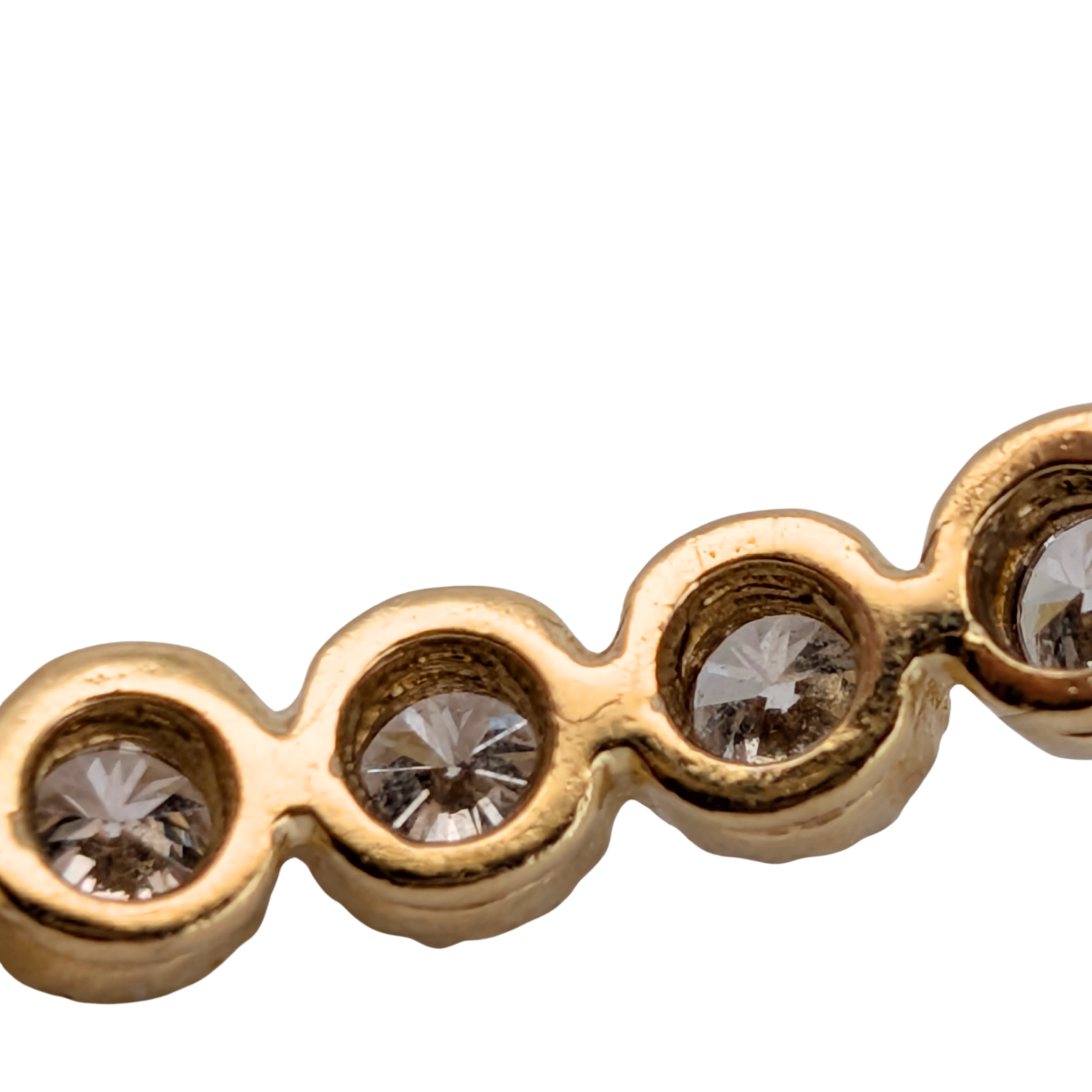 3.00Ct Natural Diamond Full Eternity Bangle In 18K Yellow Gold