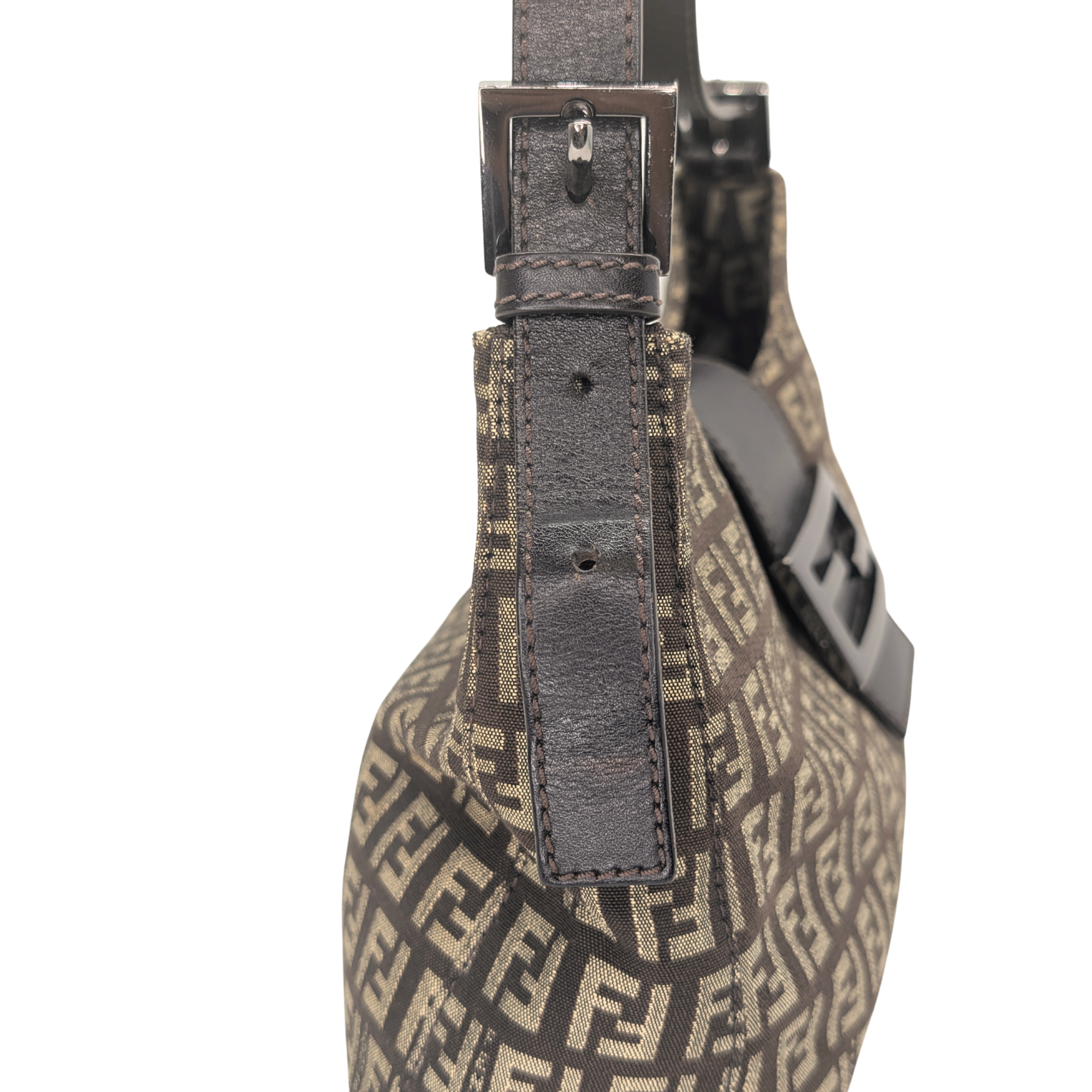 Fendi Zucchino Mamma Canvas Shoulder Bag