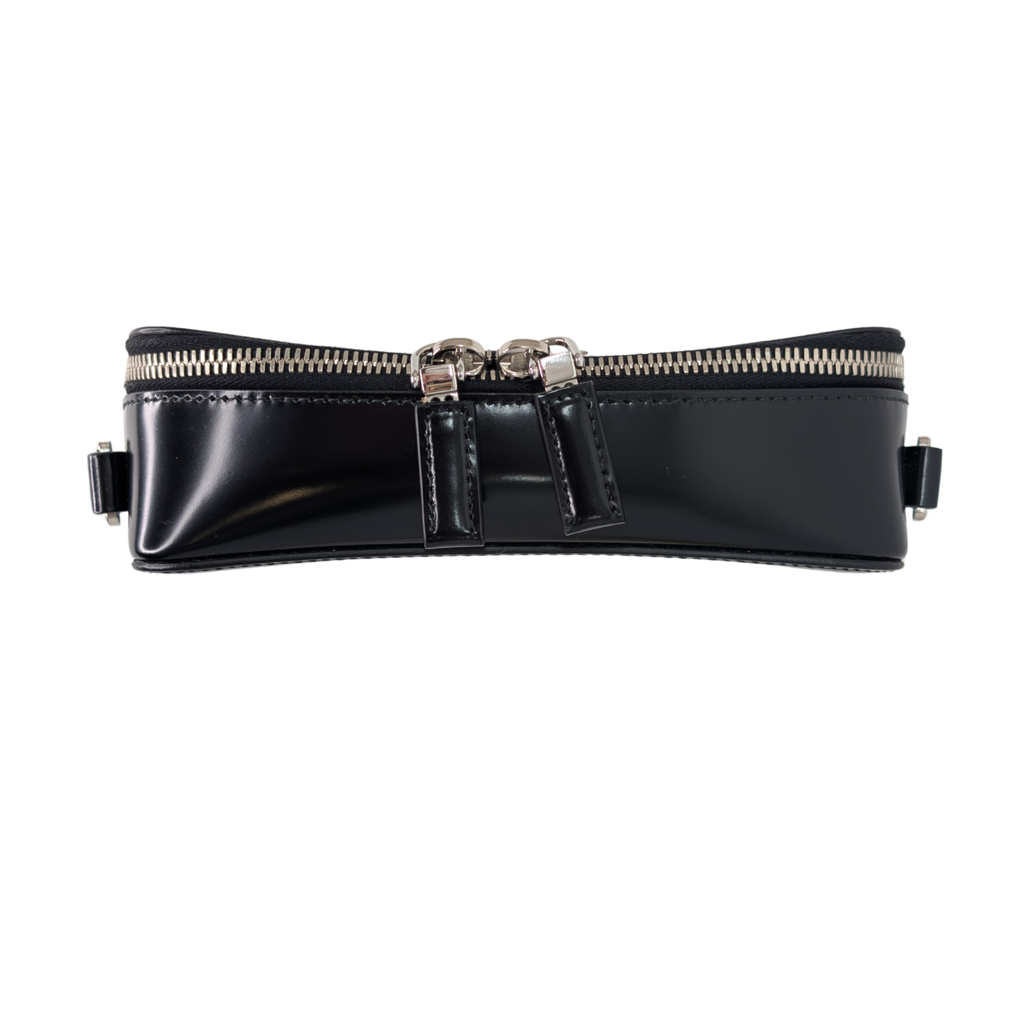 Prada Brique Crossbody Bag Leather Black