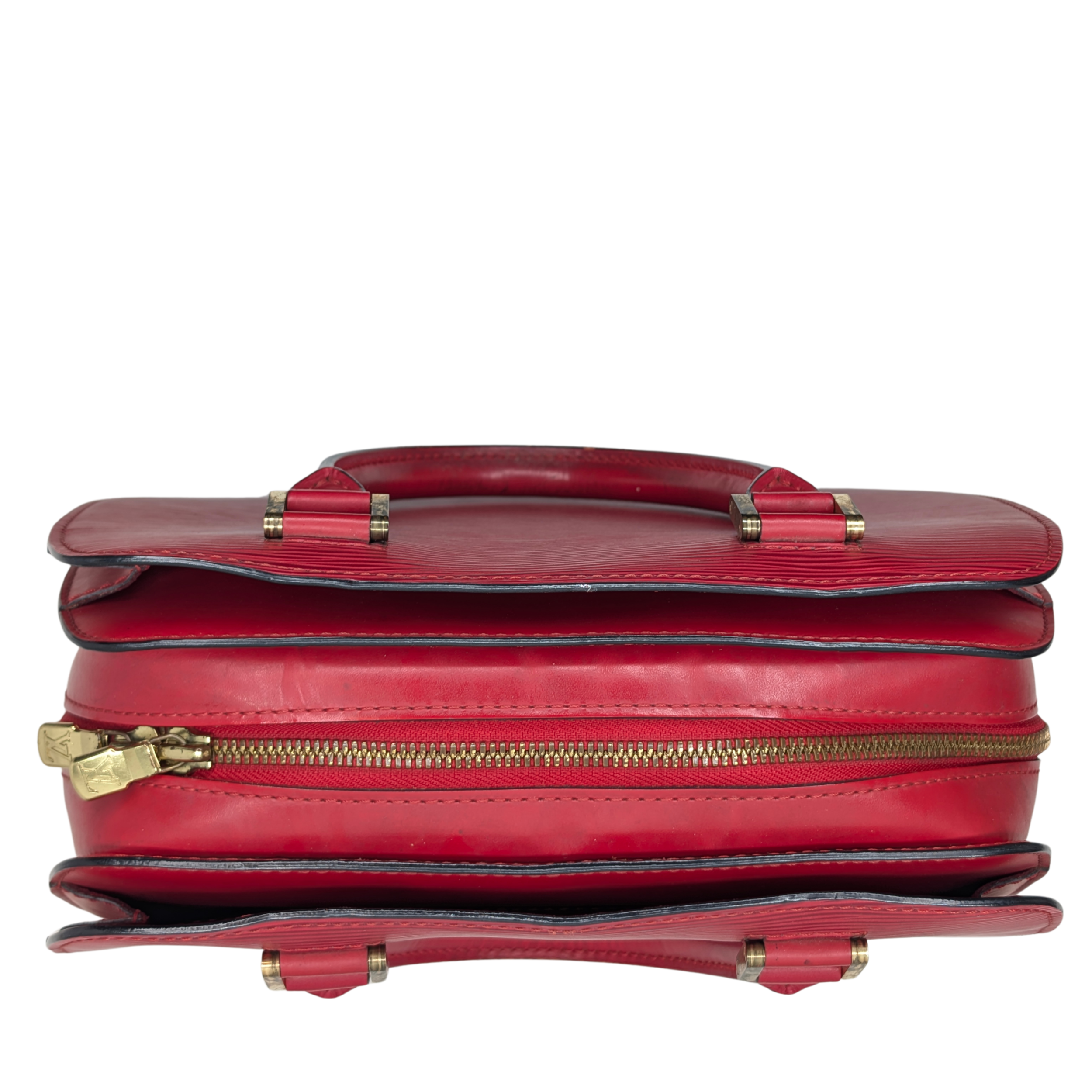 Louis Vuitton Pont Neuf Epi Leather Bag Red