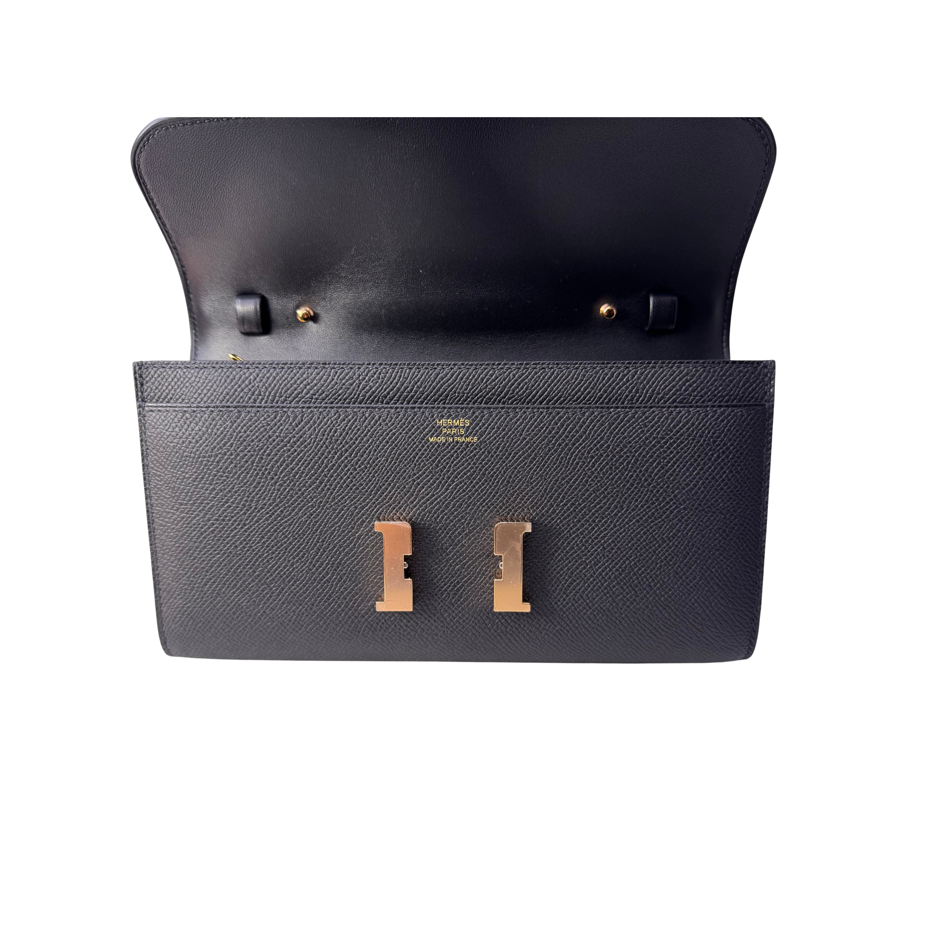 Hermés Constance To Go Crossbody Bag Black