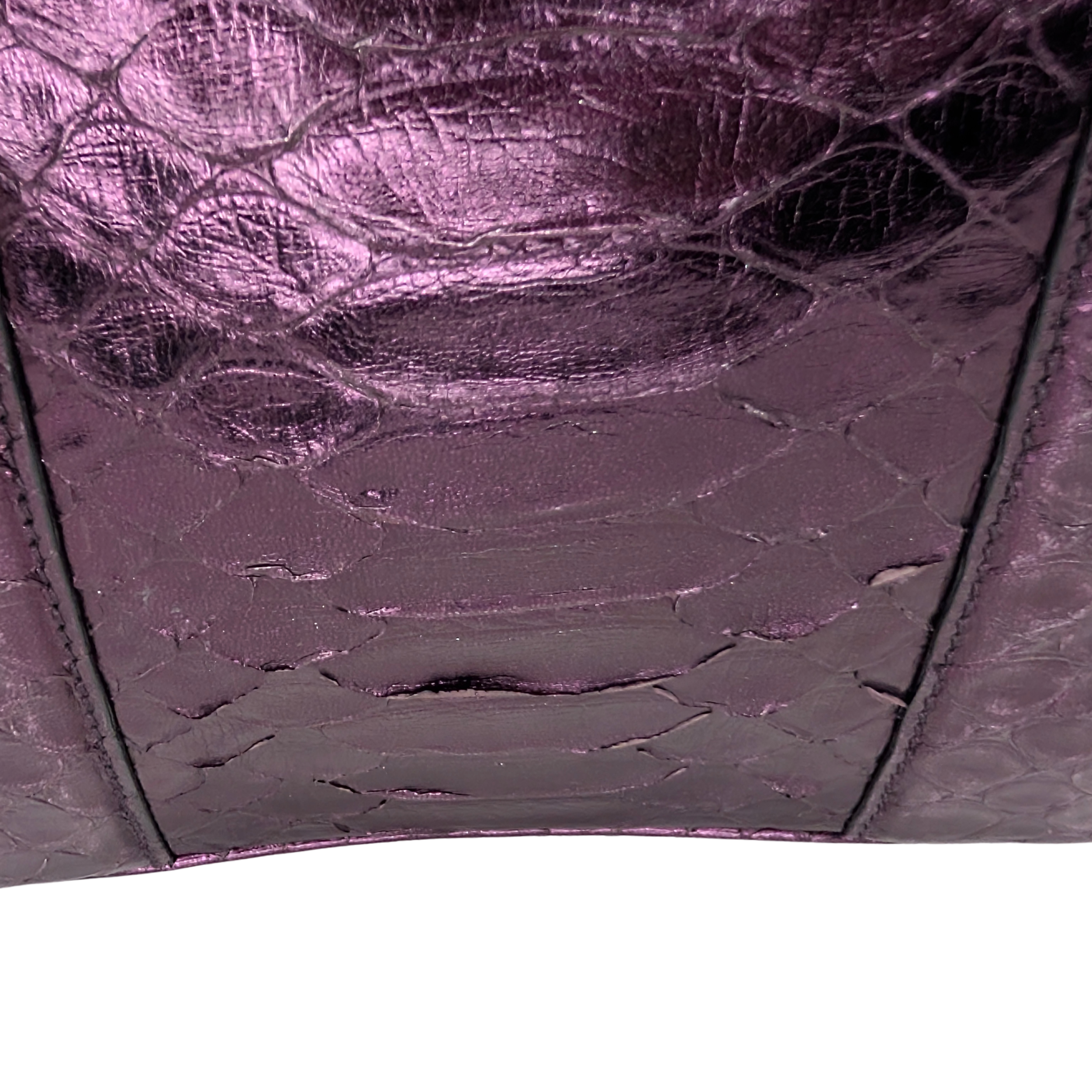 Gucci x Tom Ford Python Dragon Motif Hand bag Purple