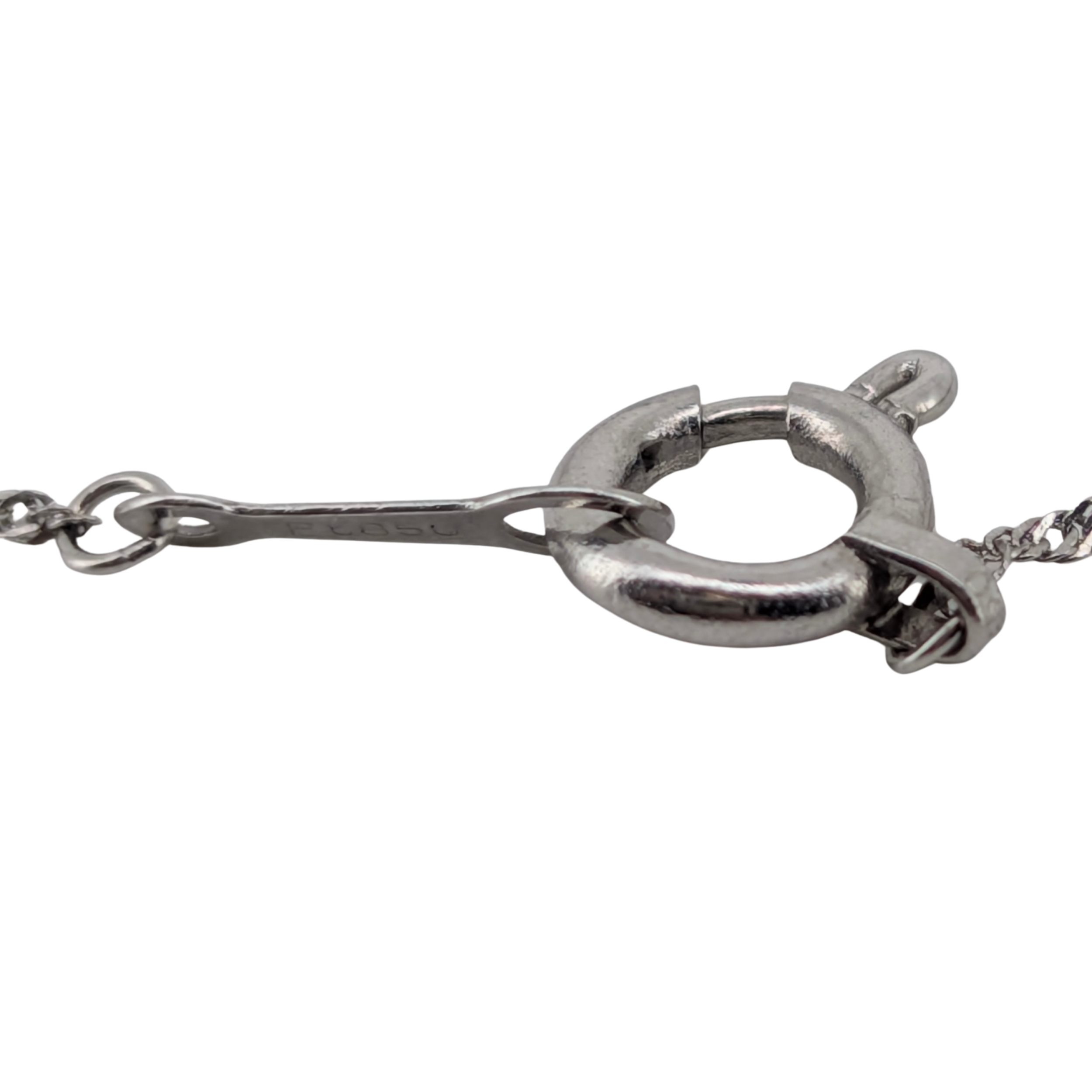 0.75Ct Salt & Pepper Diamond Solitaire Pendant On Chain In Platinum