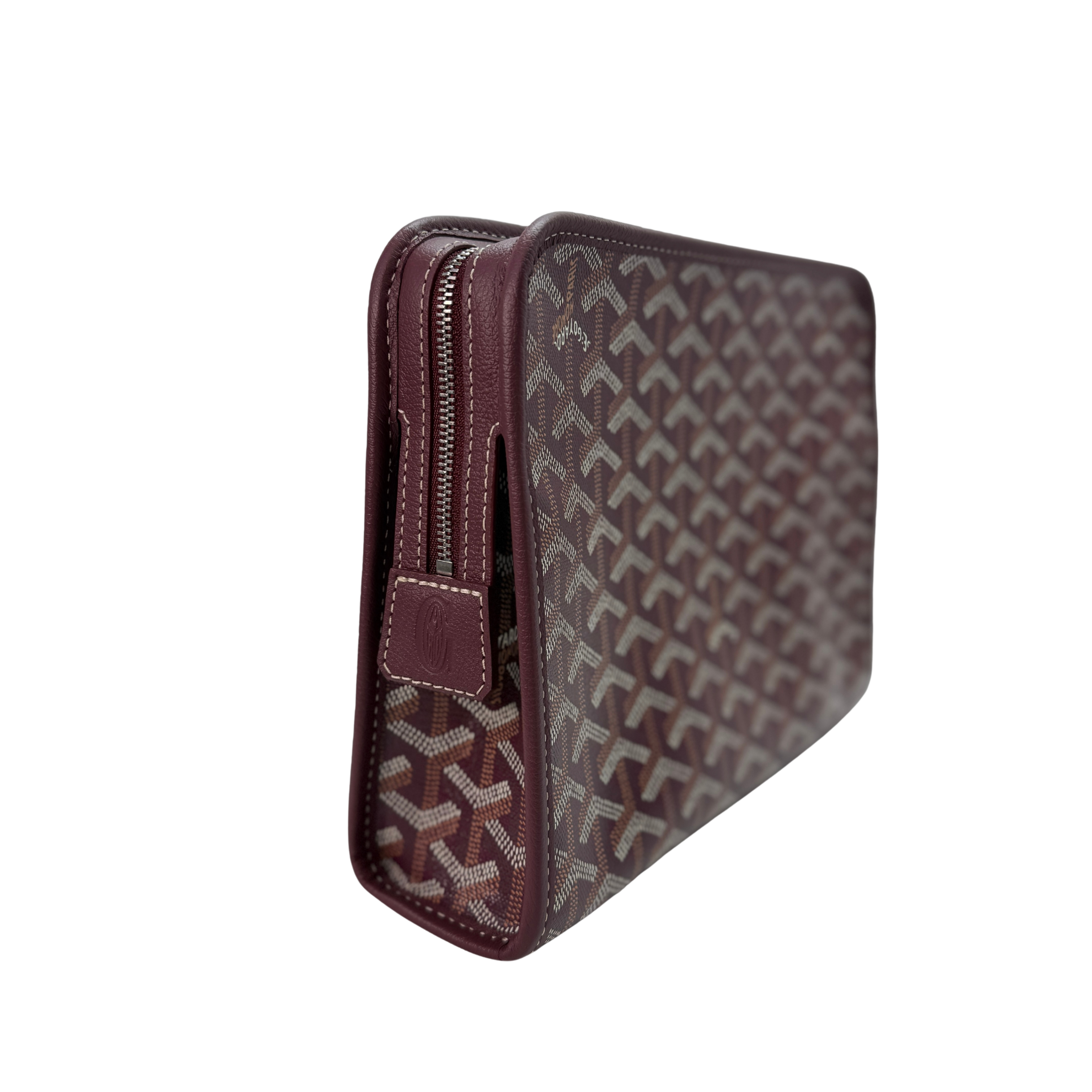 Goyard Burgundy Jouvence MM Toiletry Clutch Bag