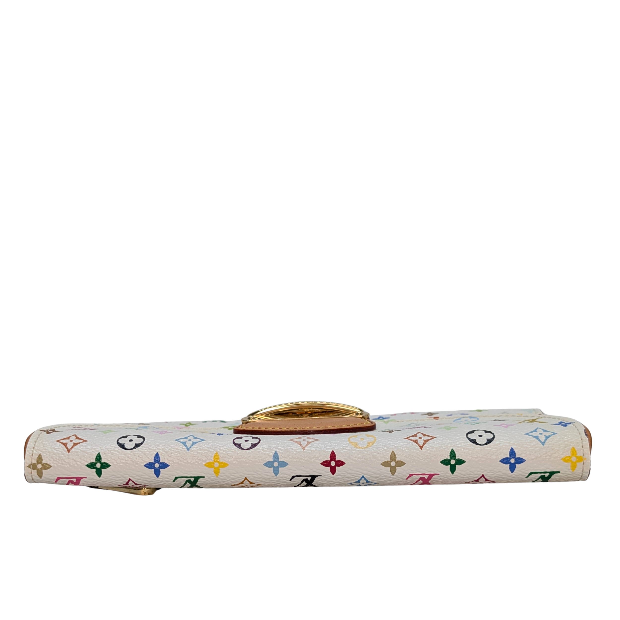 Louis Vuitton White Multicolor Monogram Canvas Eugenie Wallet