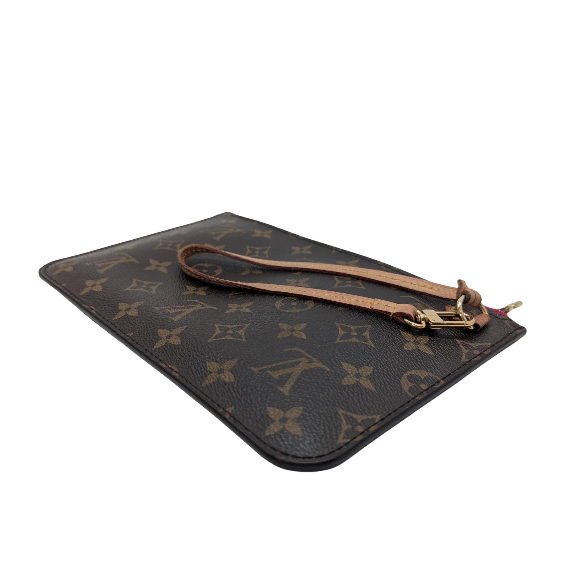 Louis Vuitton Neverfull Monogram Pouch Brown - Lost Designer