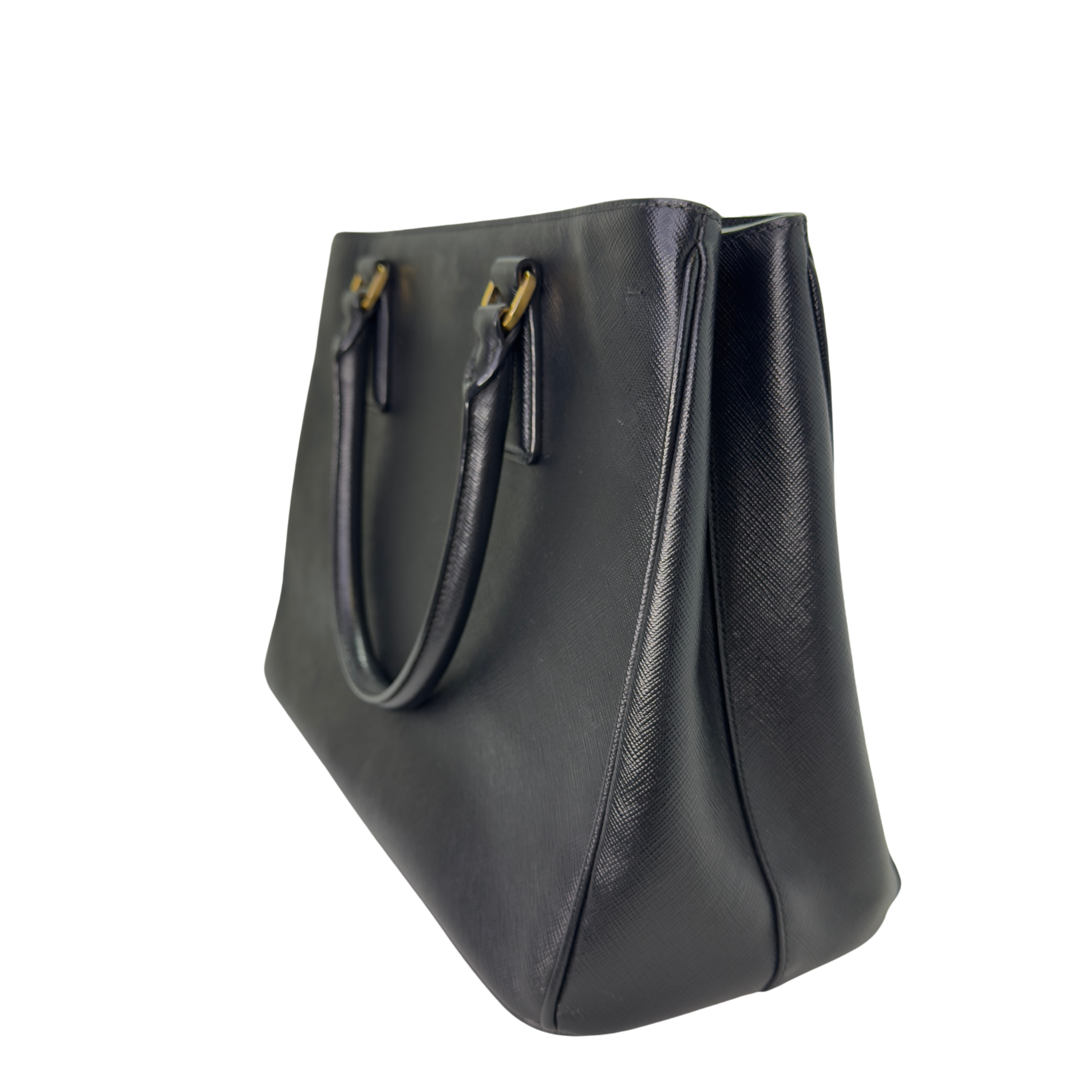 Prada Safiano Lux Medium Tote Bag Black