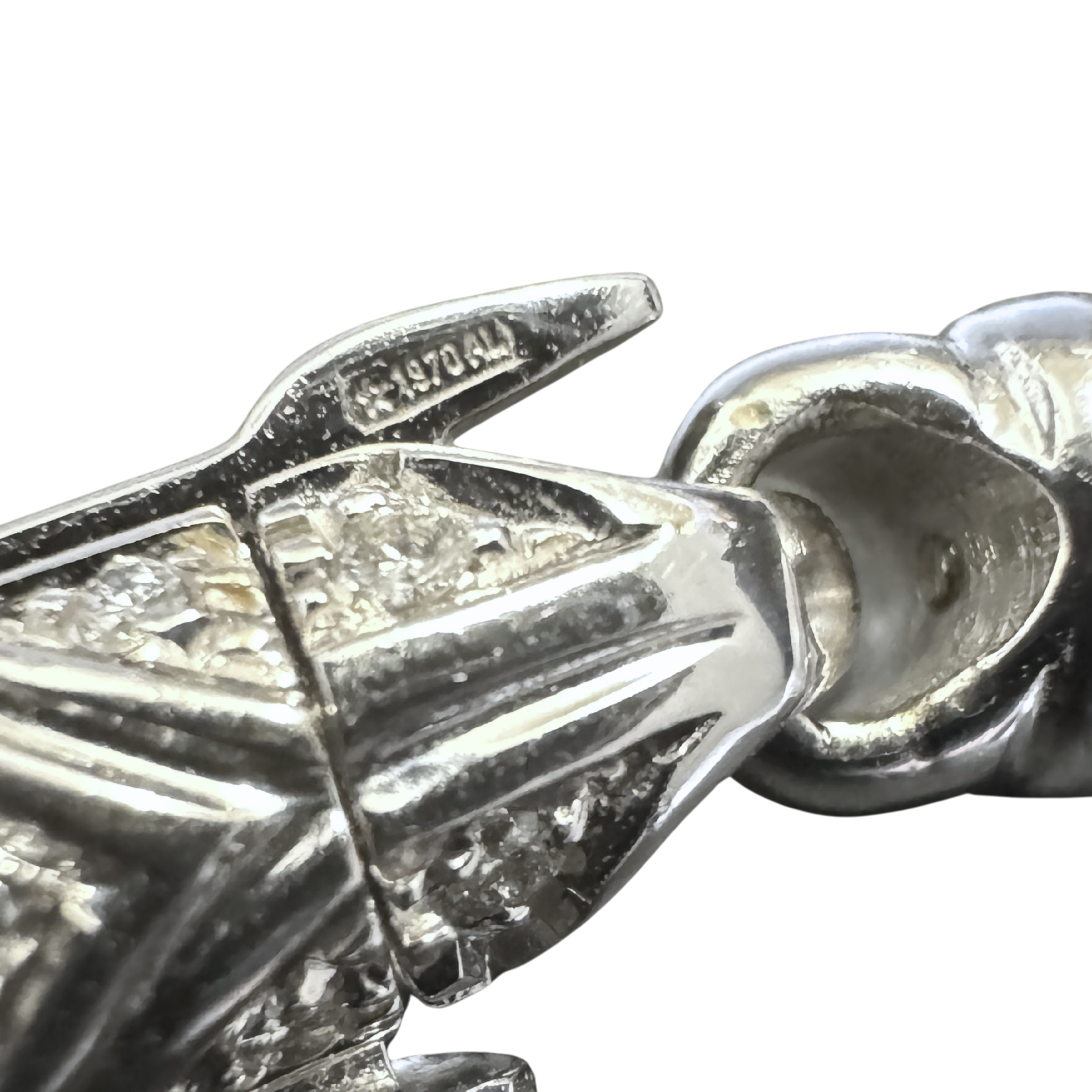 Bvlgari Passo Doppio Pearl & Diamond Link Bracelet in 18K White Gold