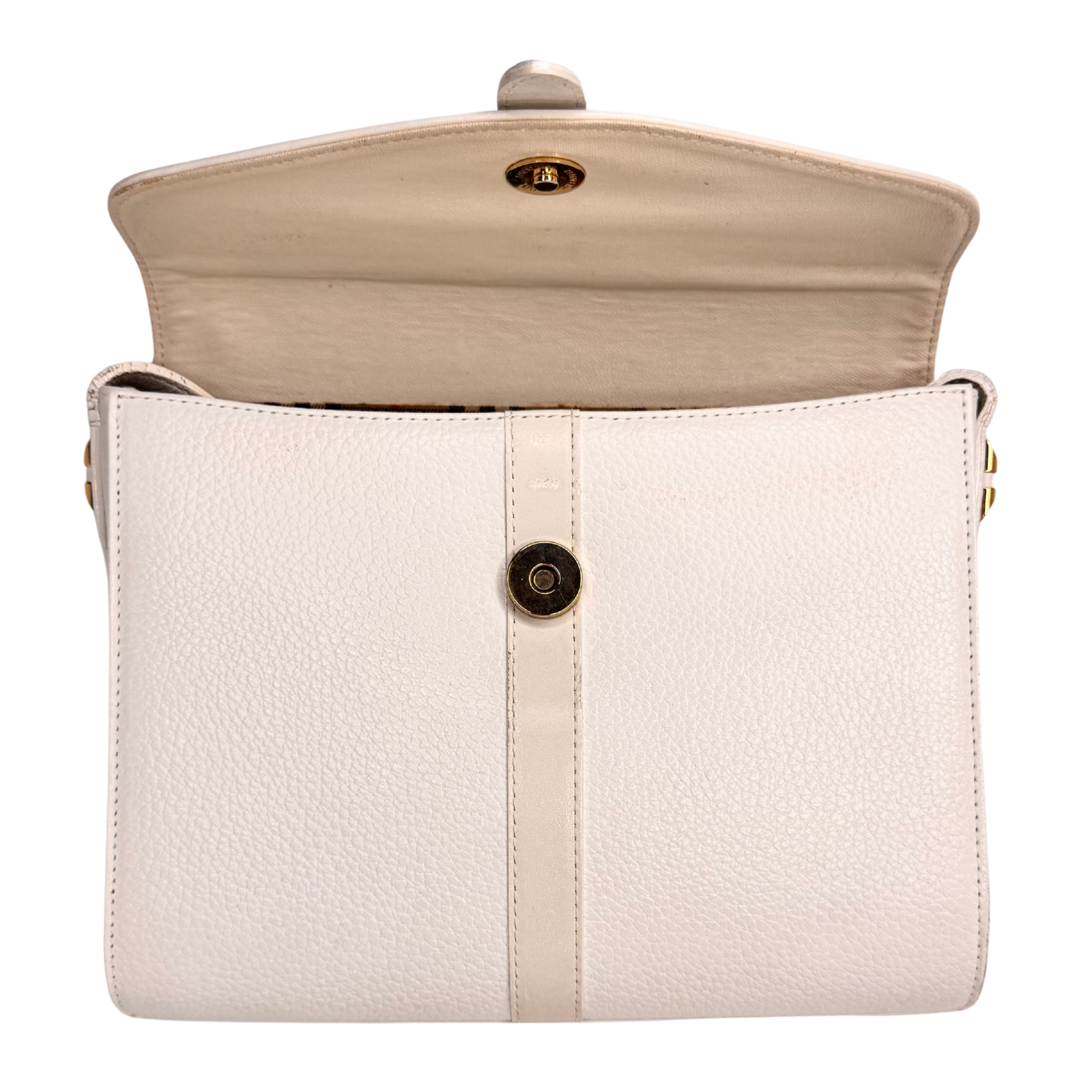 Burberry Leather Crossbody Bag white