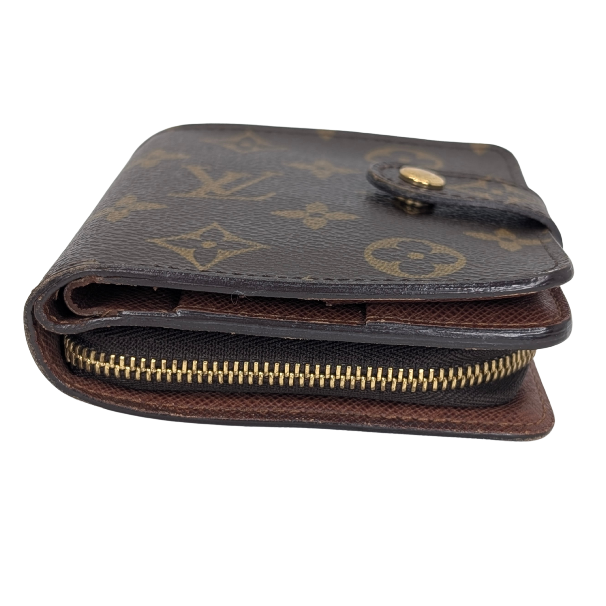 Louis Vuitton Compact Zip Bi-Fold Wallet Brown