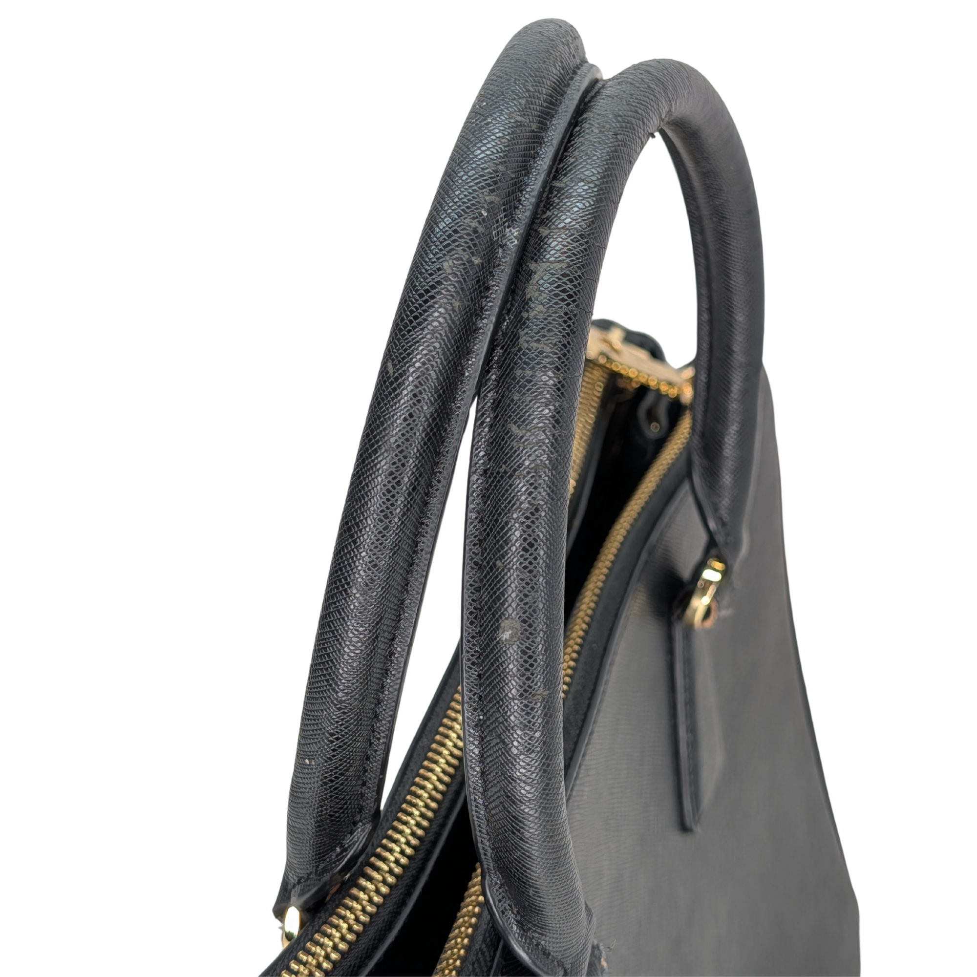 Prada Saffiano Galleria Double Zip Black