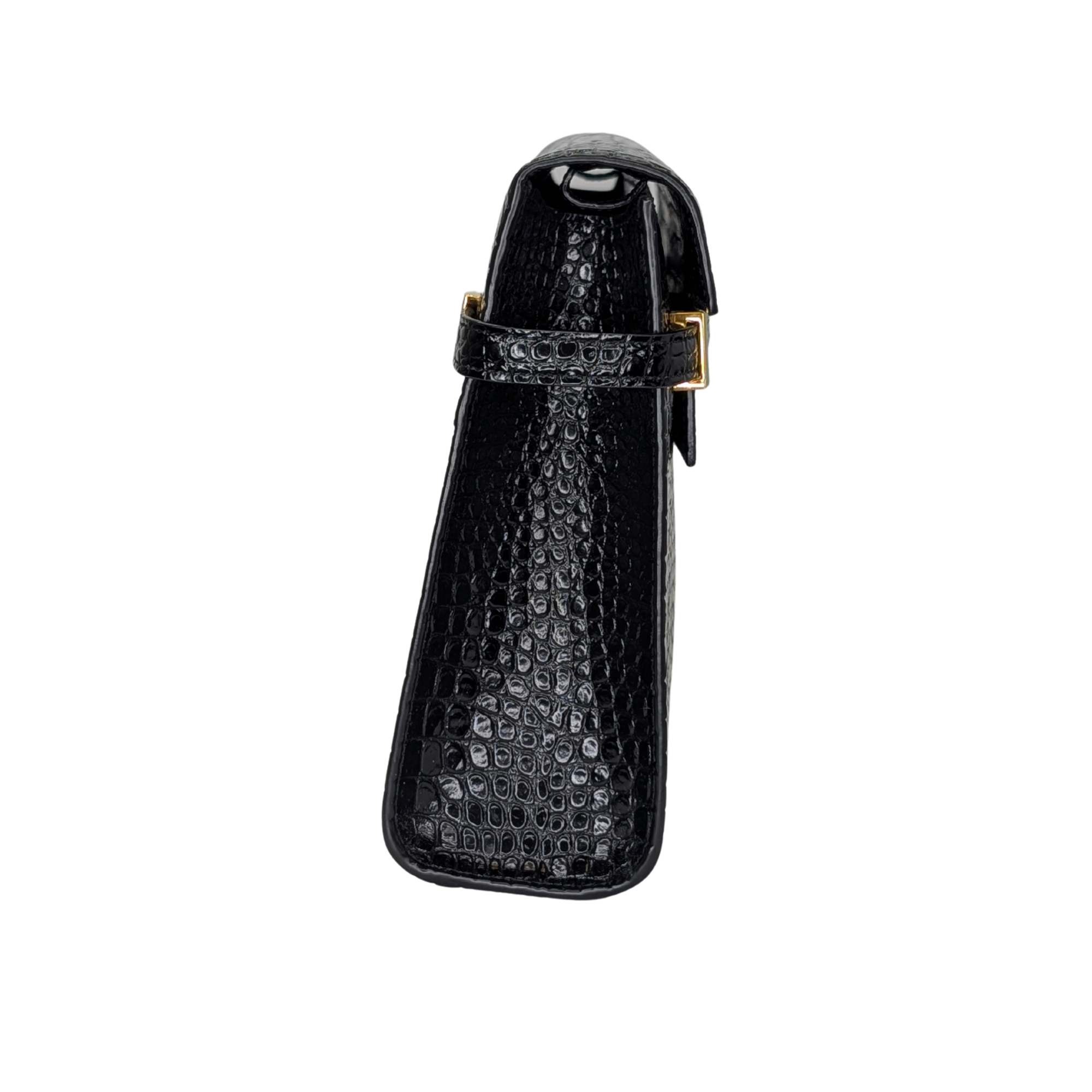 Yves Saint Laurent Manhattan Medium Crocodile Embossed Shoulder Bag