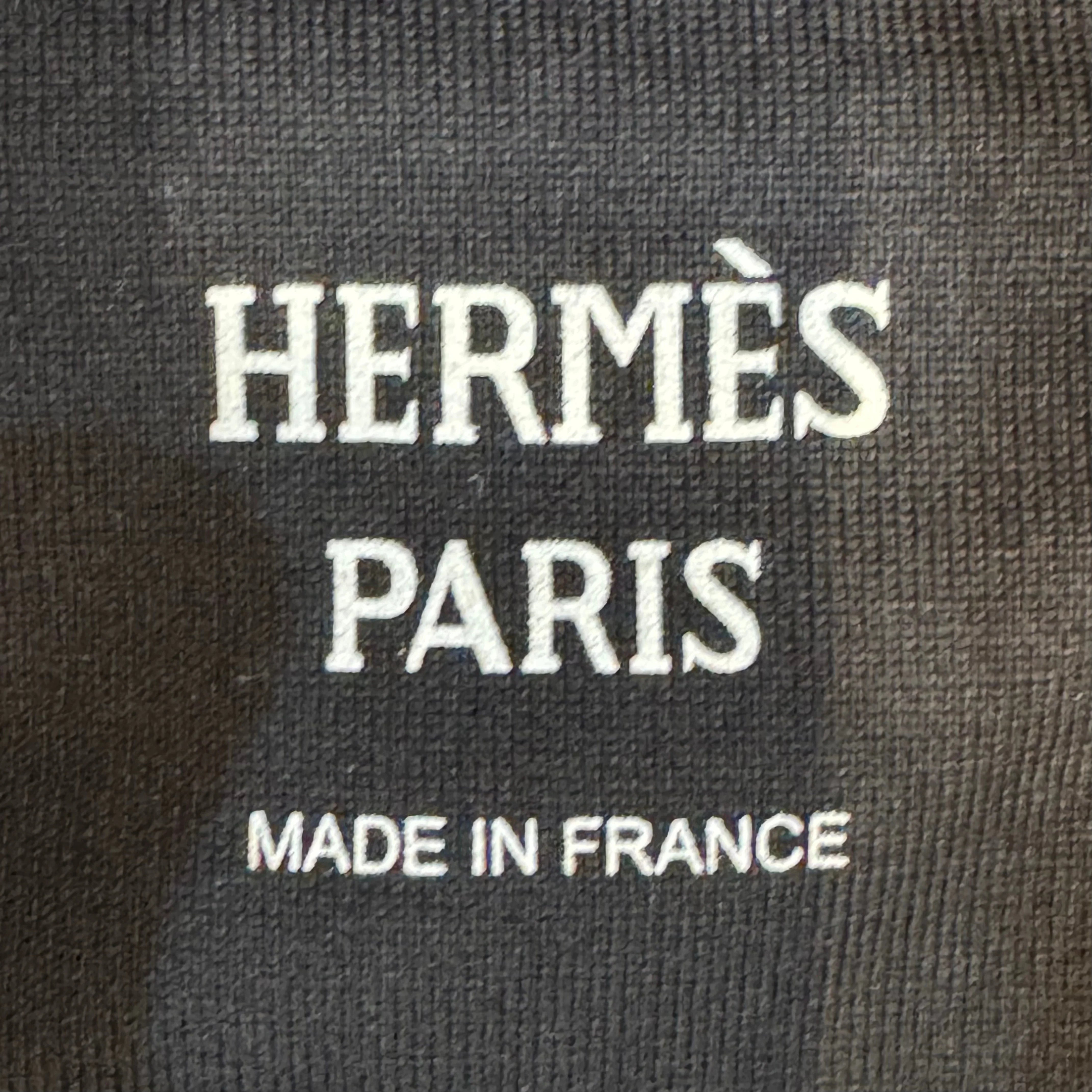 Hermes Mors Print Horsebit T shirt Women's 40