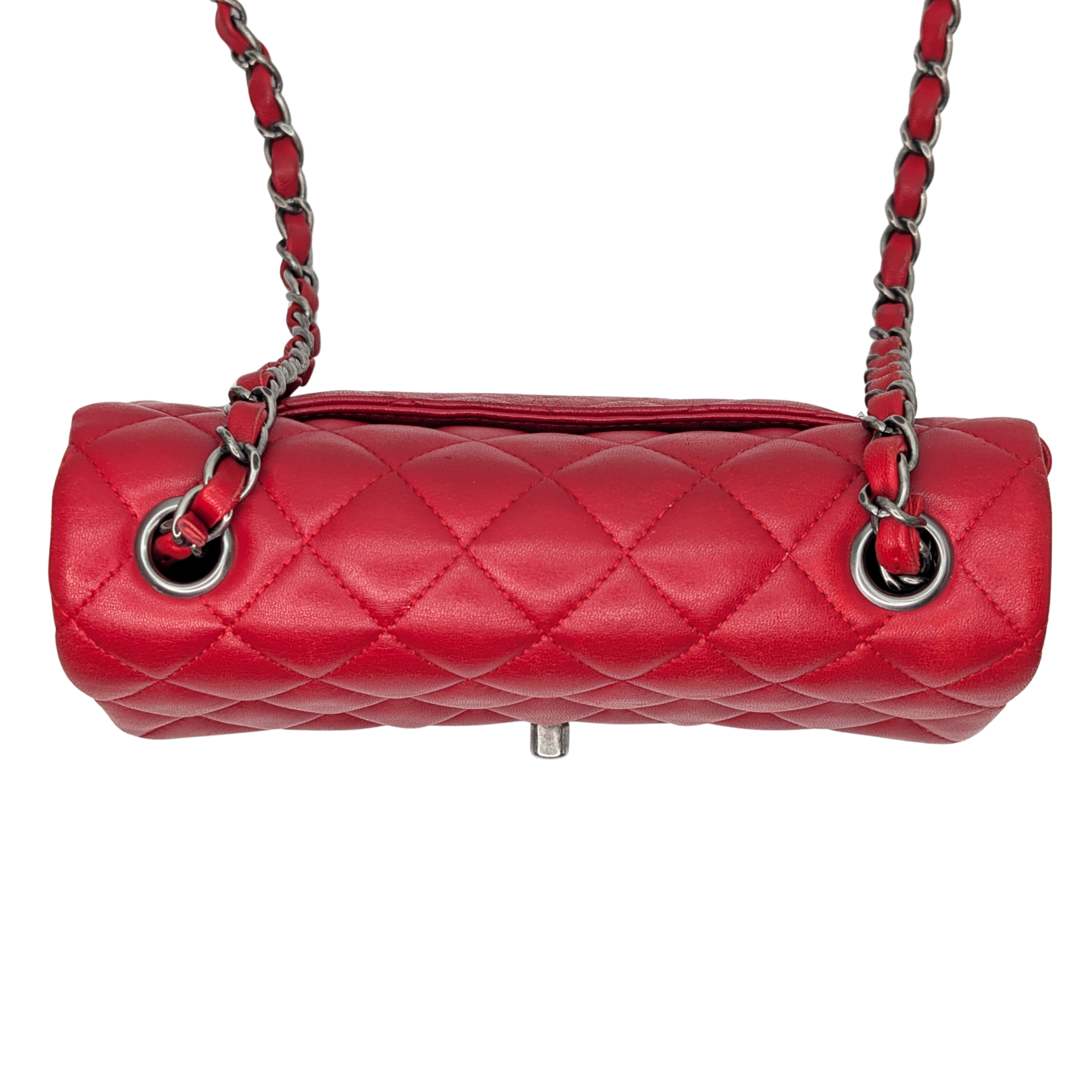Chanel Mini Rectangular Classic Flap Bag Red