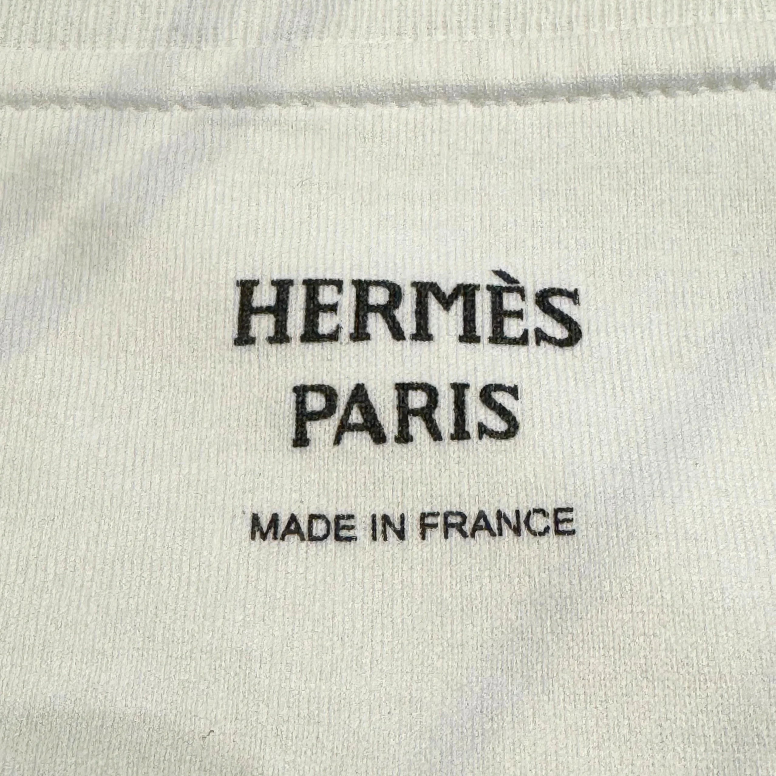 Hermes Della Cavalleria Mid T shirt Dress White 38