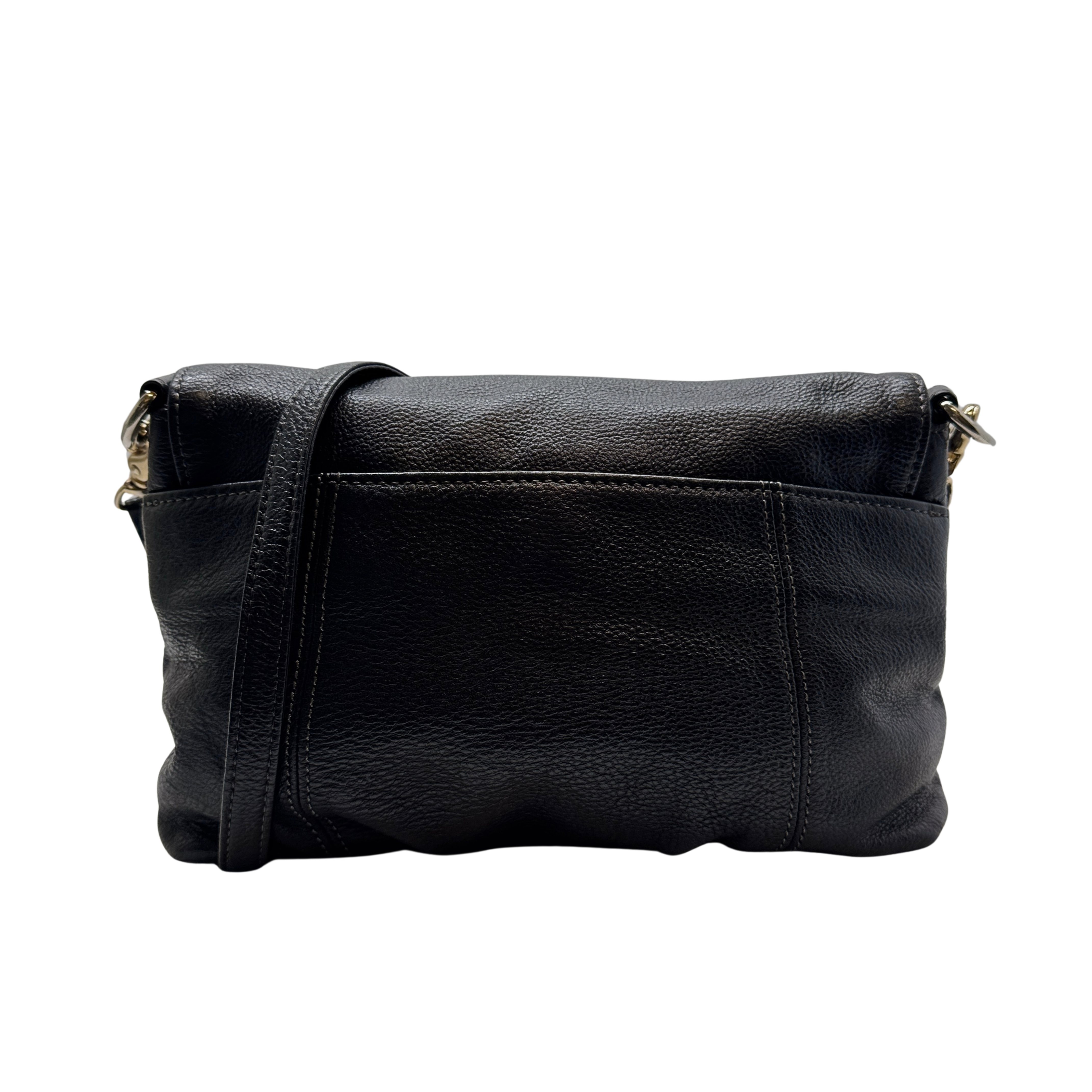 Burberry Blue Label Crossbody Bag Leather Black