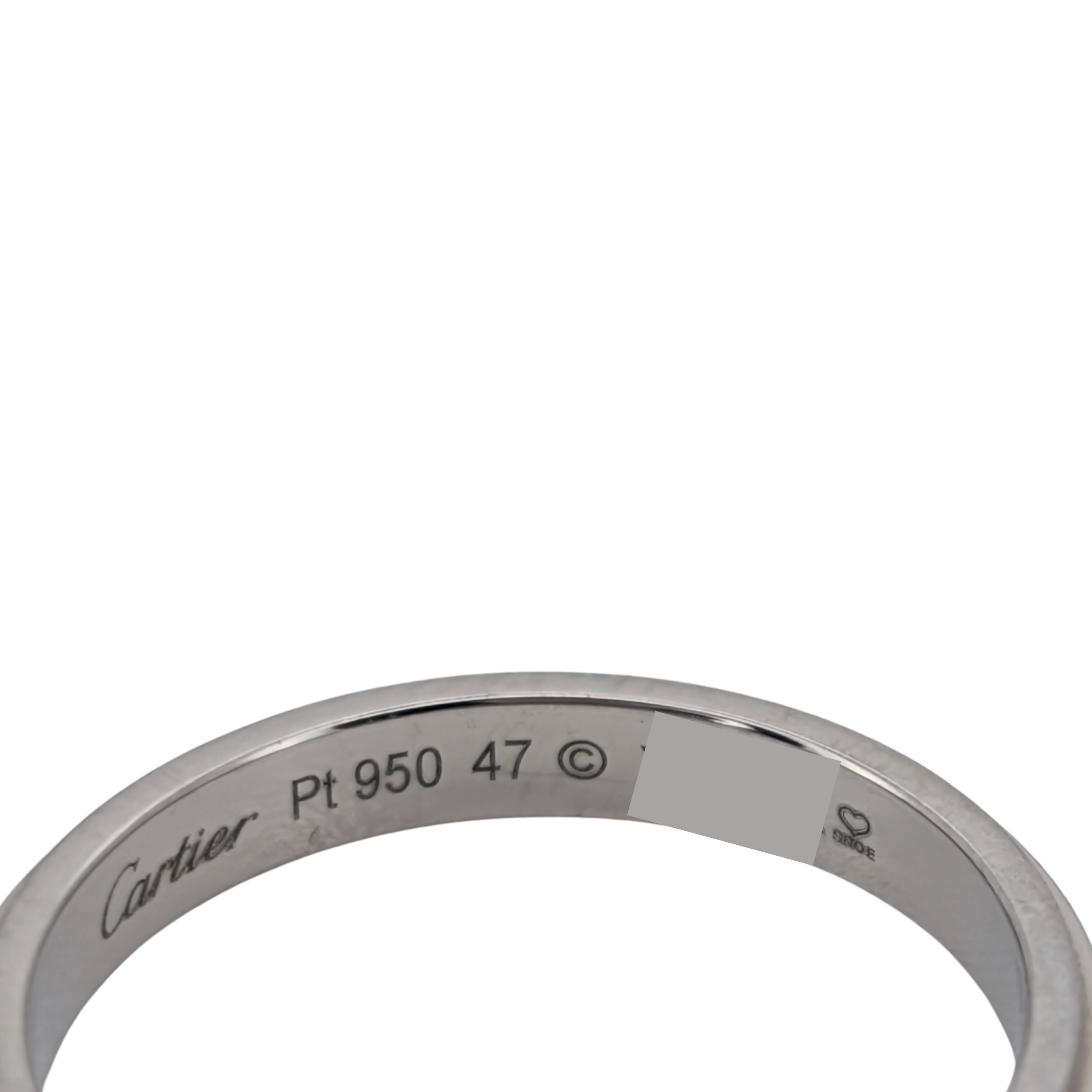 Cartier d’Amour Wedding Band Set – Platinum 950 Matching His & Hers Rings