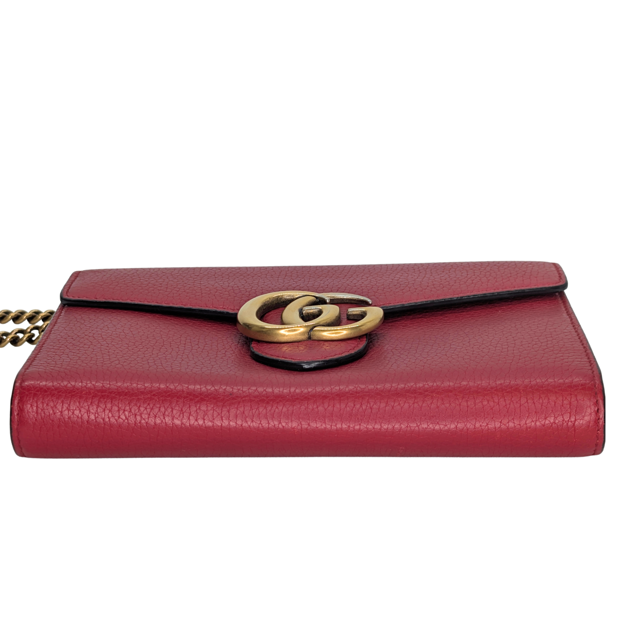 Gucci GG Marmont Wallet On Chain Red