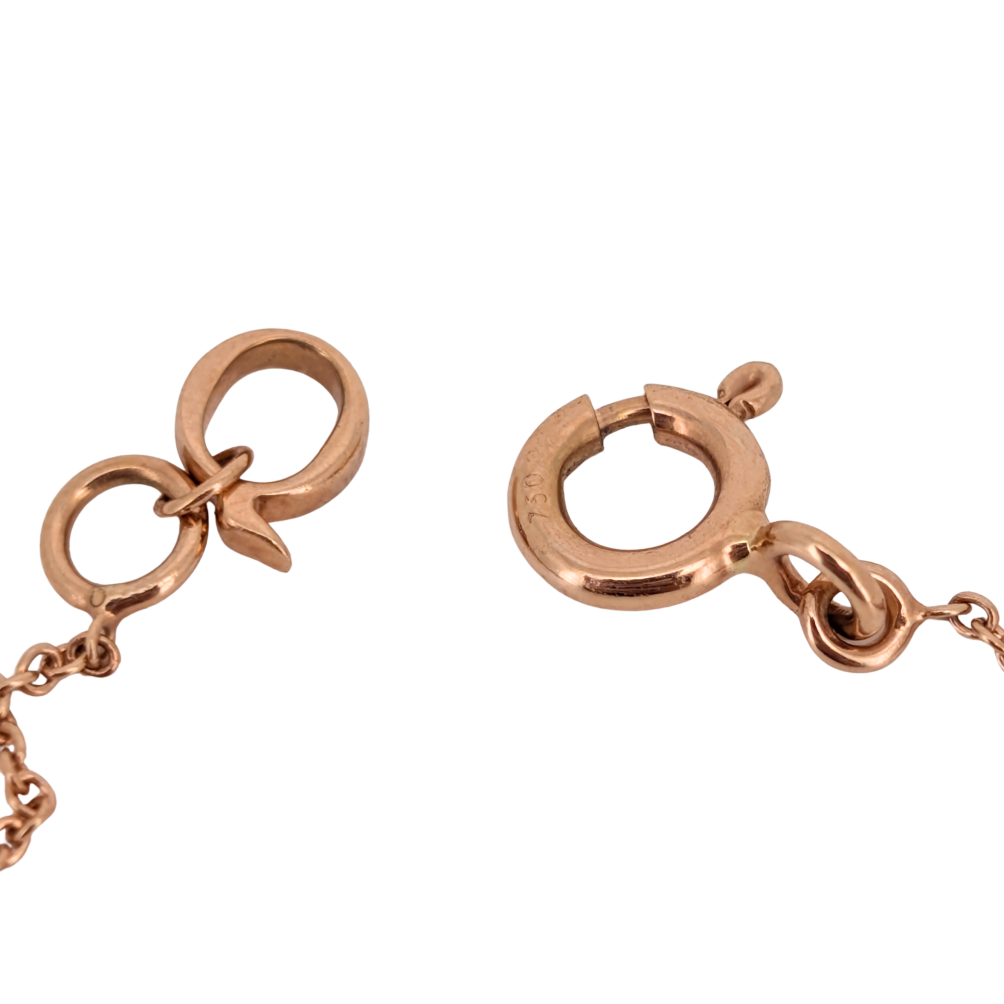 Qeelin Wulu Petite Diamond 18K Rose Gold Necklace