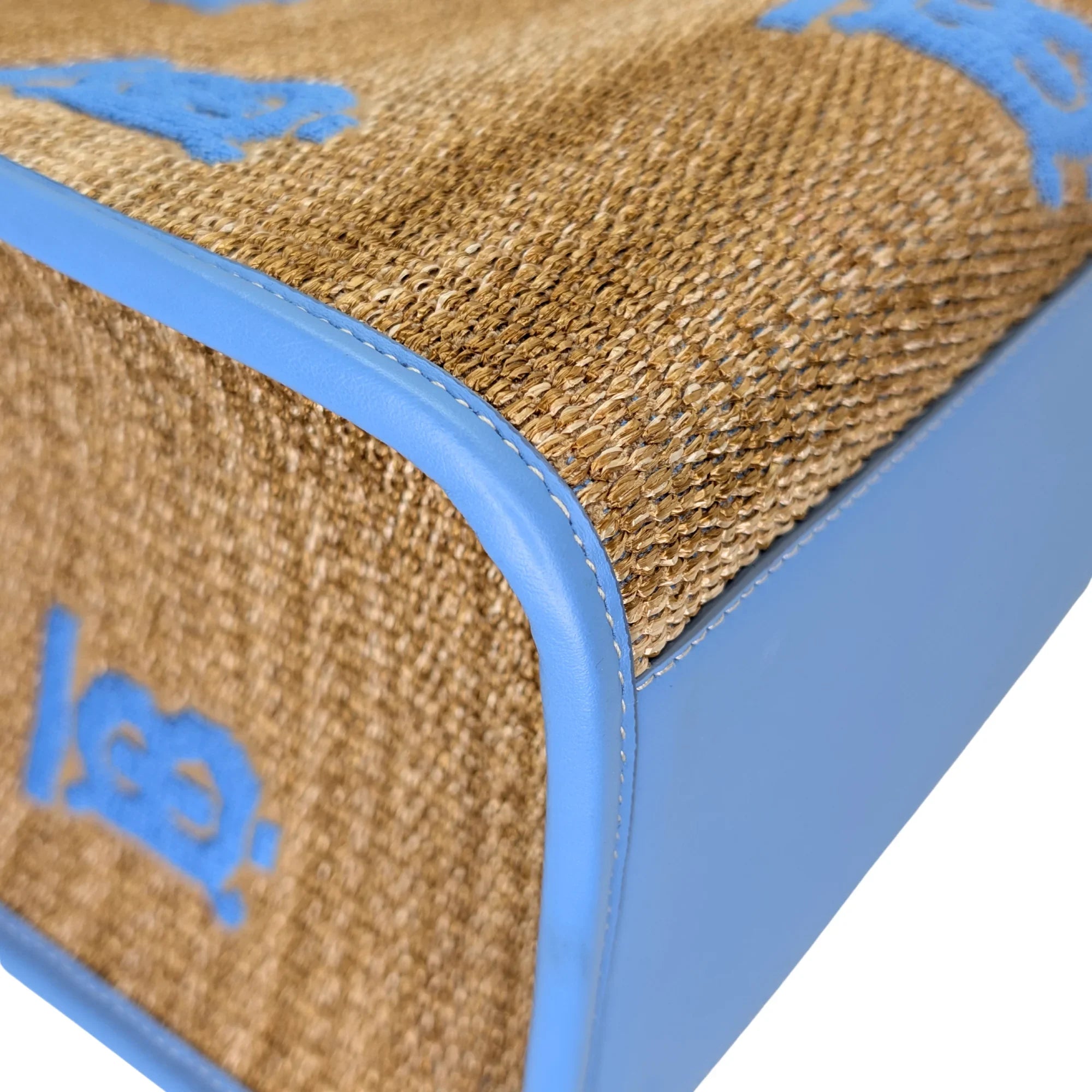 Burberry Freya Tb Line Monogram Tote Bag Beige - Lost Designer