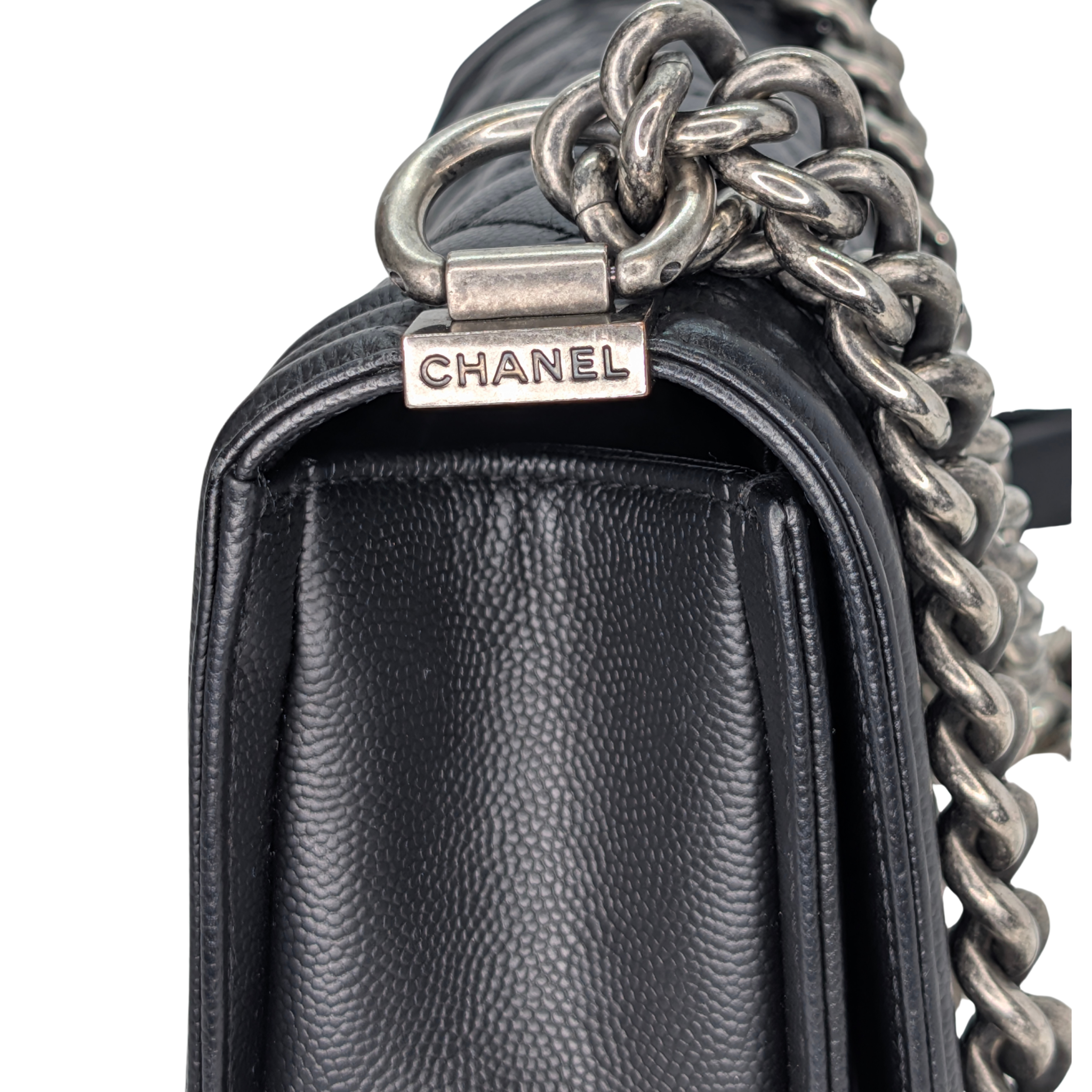 Chanel Small Boy Bag Caviar Black Bag