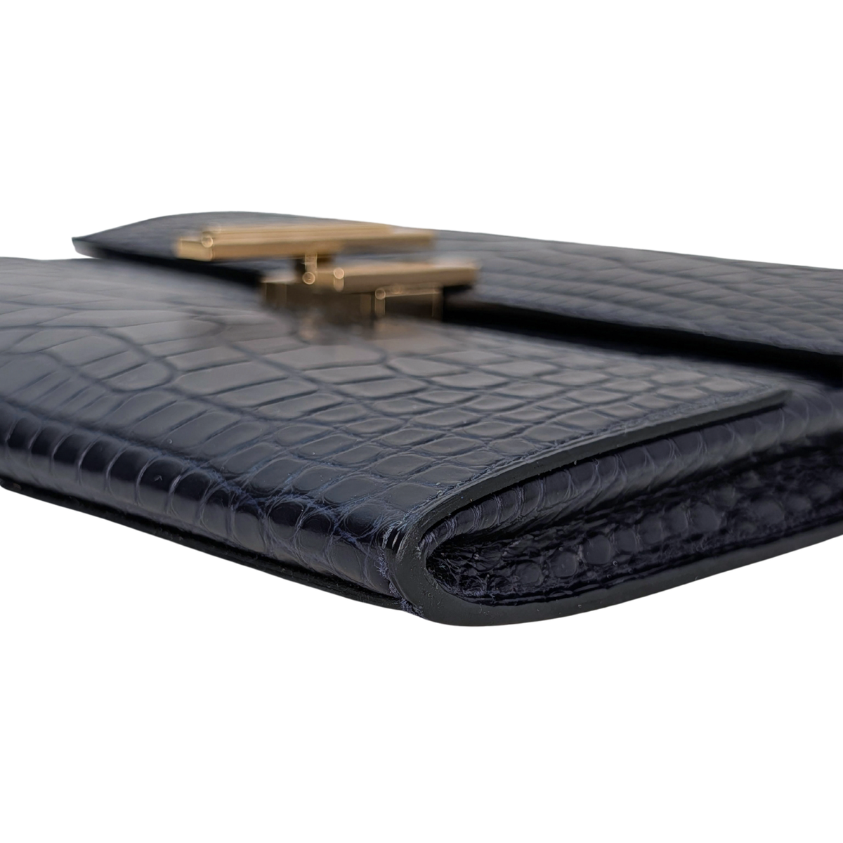 Hermes Cinhetic To Go Alligator Bleu Marine GHW Stamp Z