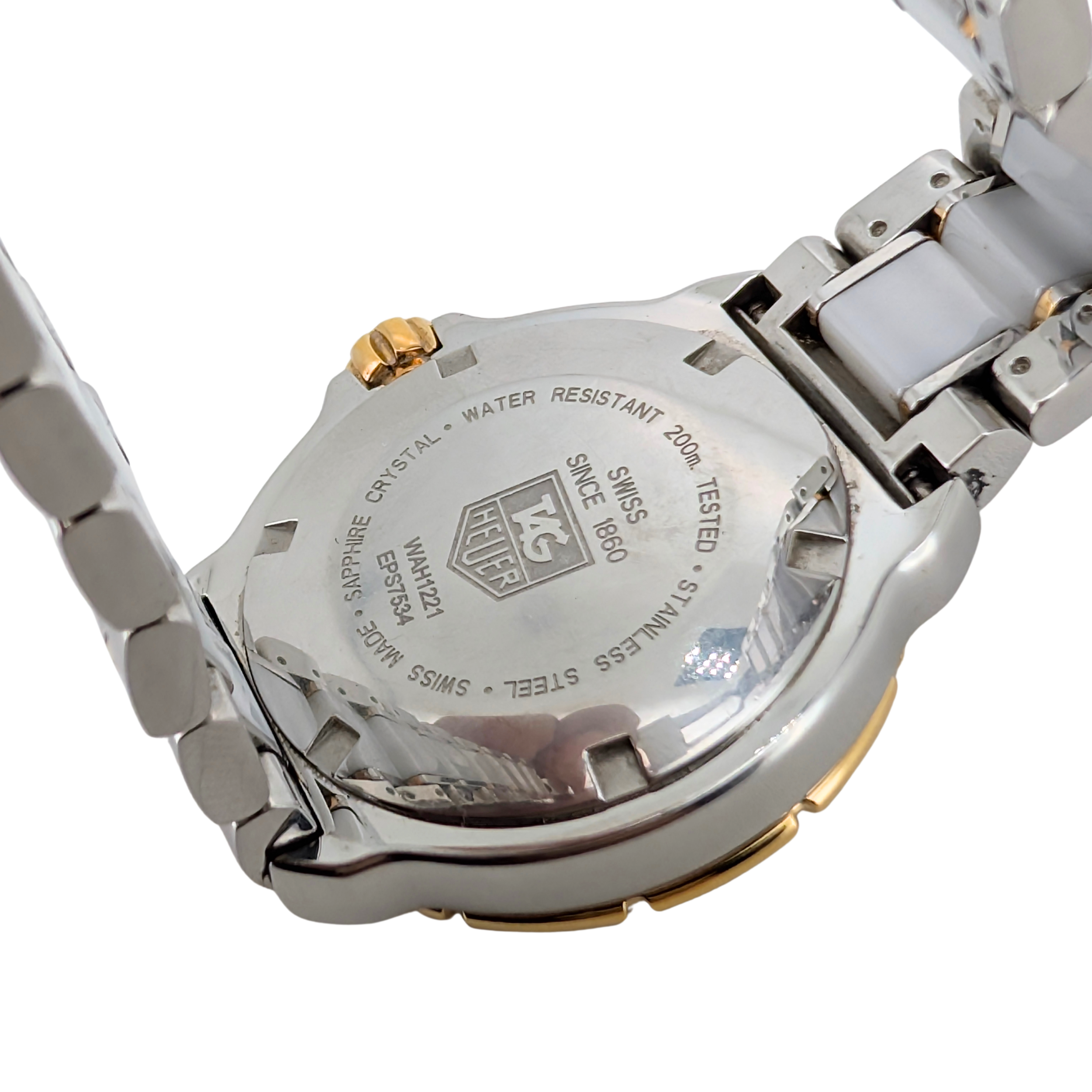 TAG Heuer Formula 1 Ceramic Diamond Watch WAH1221 White 37mm