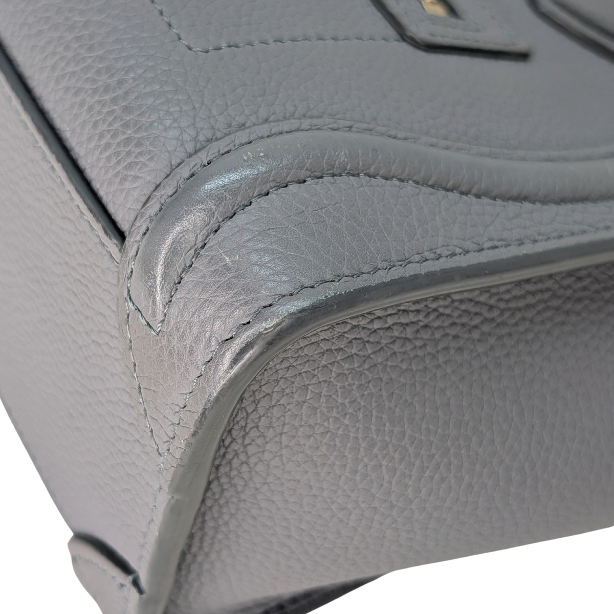 Celine Nano Luggage Tote Bag Dark Grey Kohl