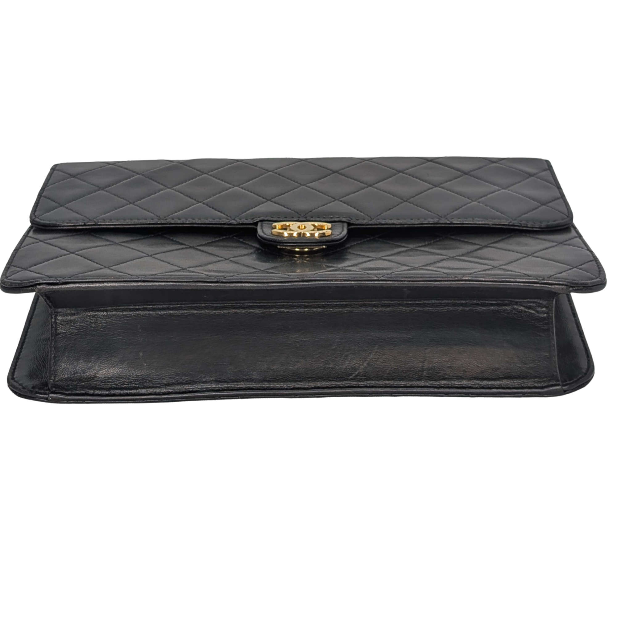 Chanel Quilted Single Flap Timeless/Classique Shoulder Bag Black