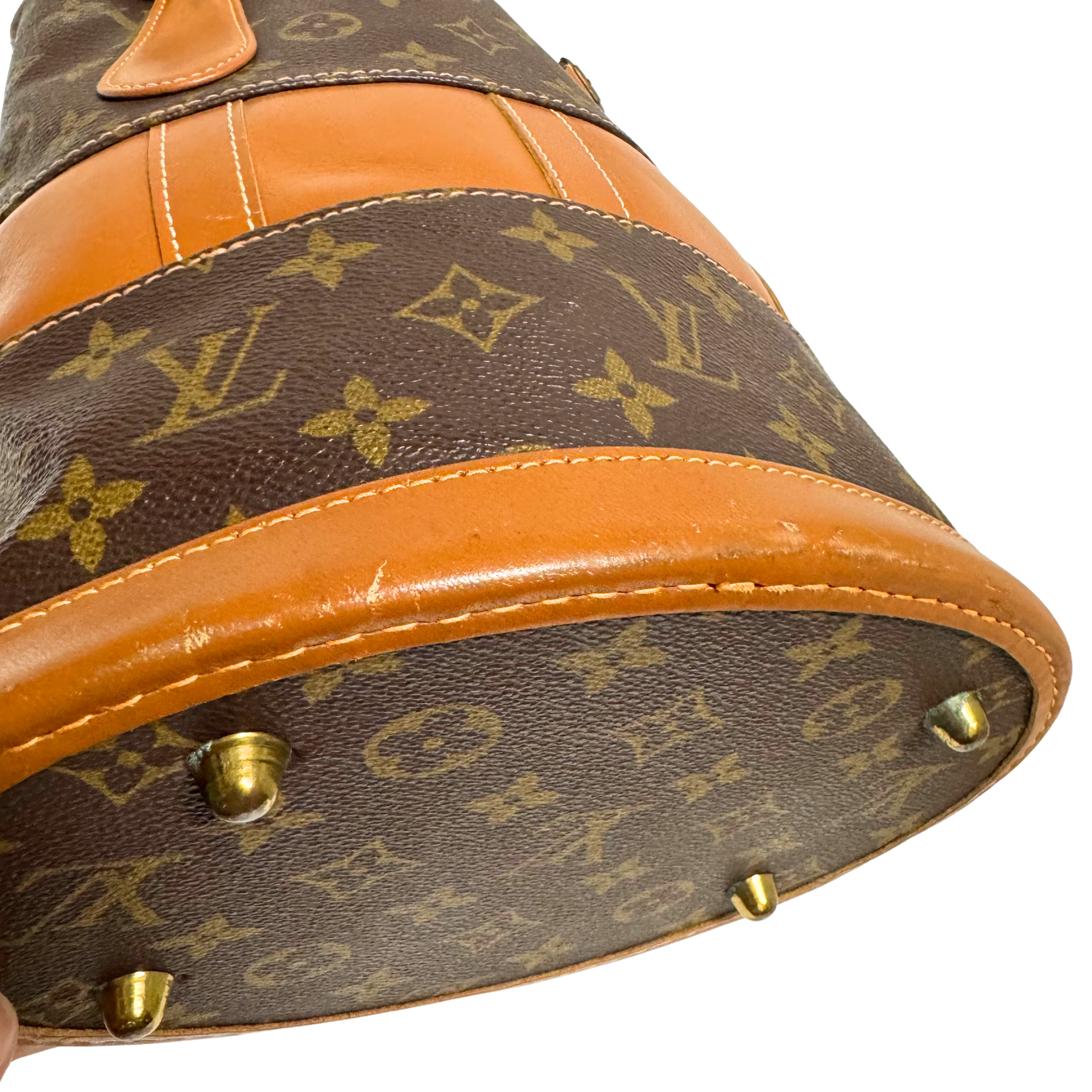 Louis Vuitton French Monogram Company Petit Marais Bucket Bag