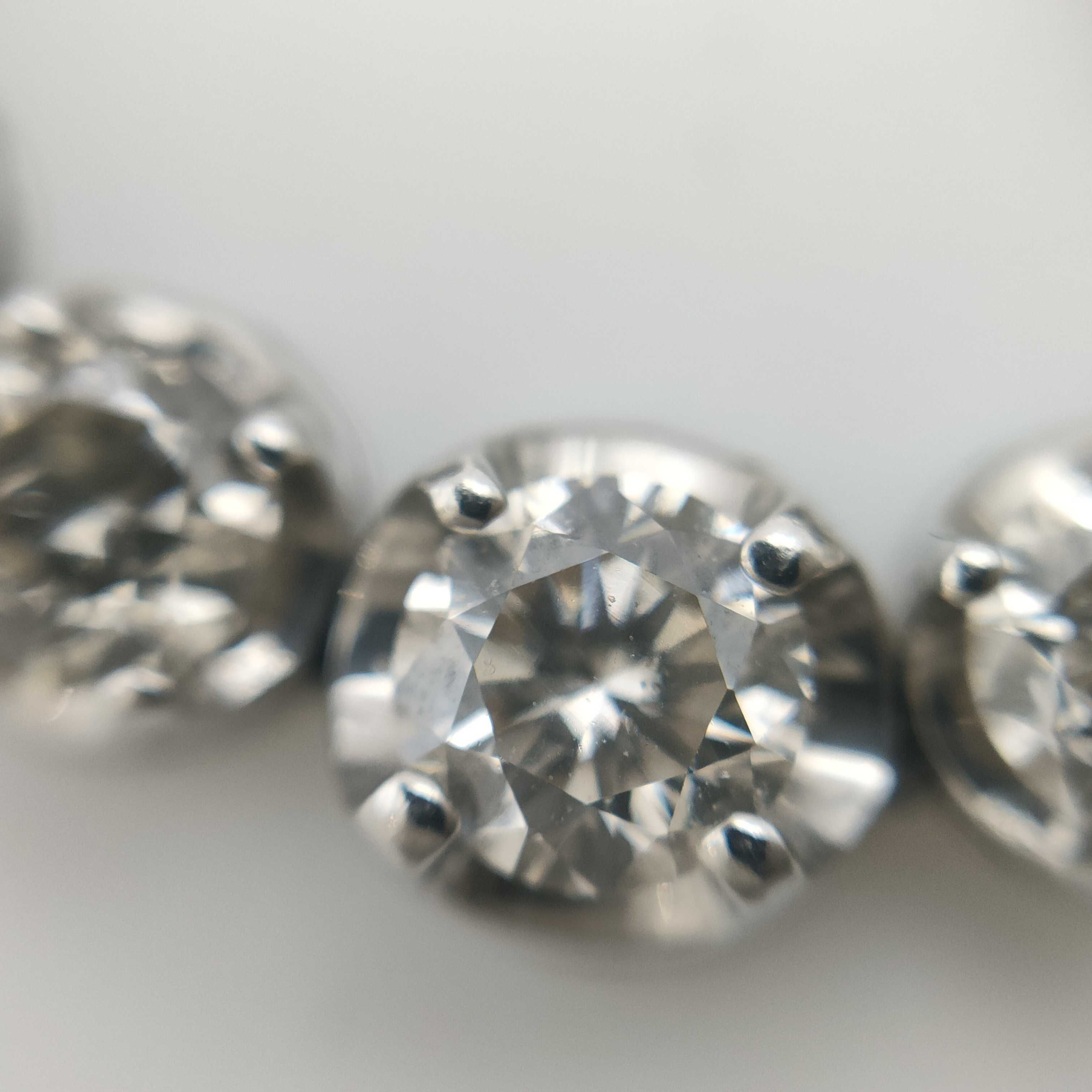 2.0Ct Natural Diamond Tennis-Style Centre Necklace In Platinum