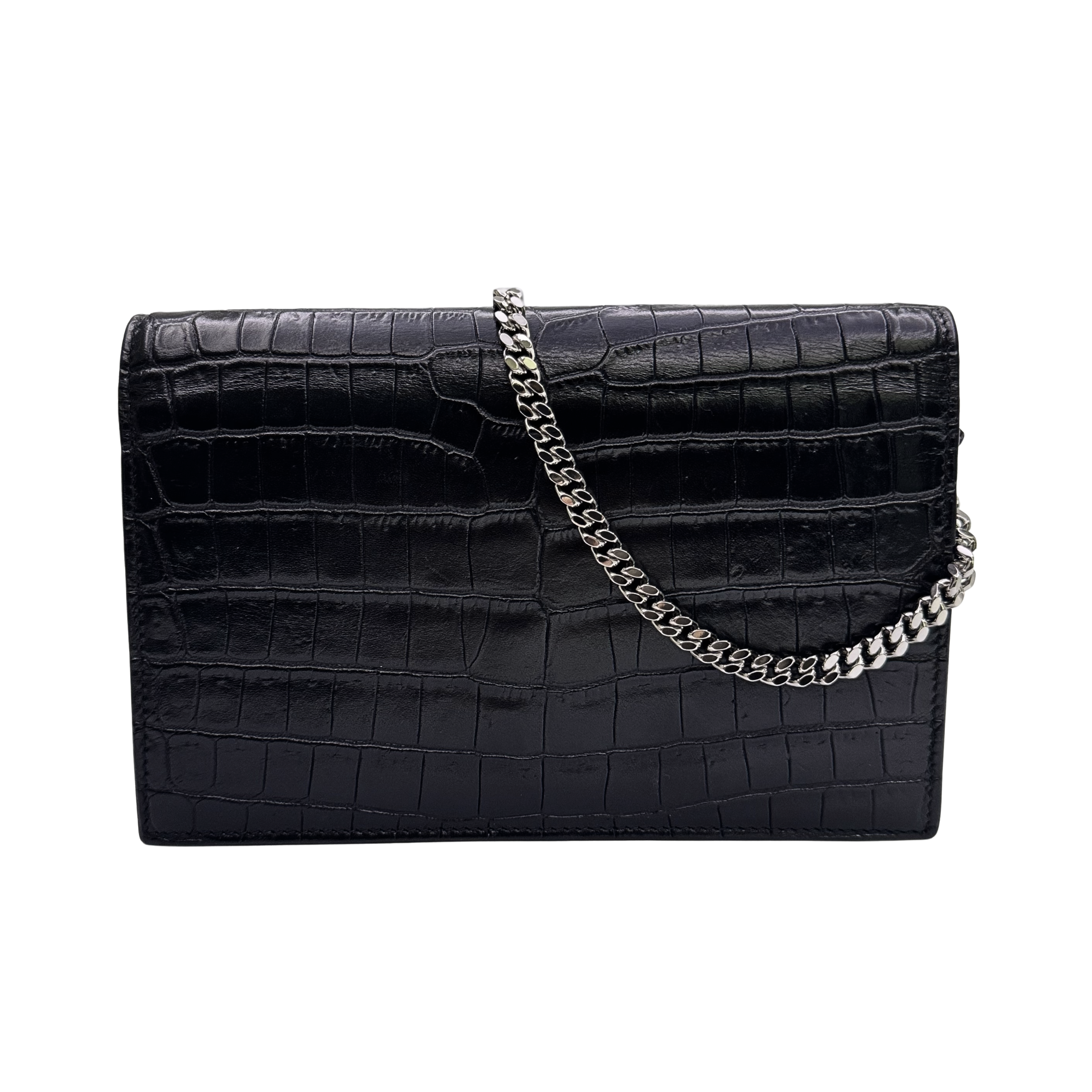 Saint Laurent Kate Shoulder Bag Leather Black