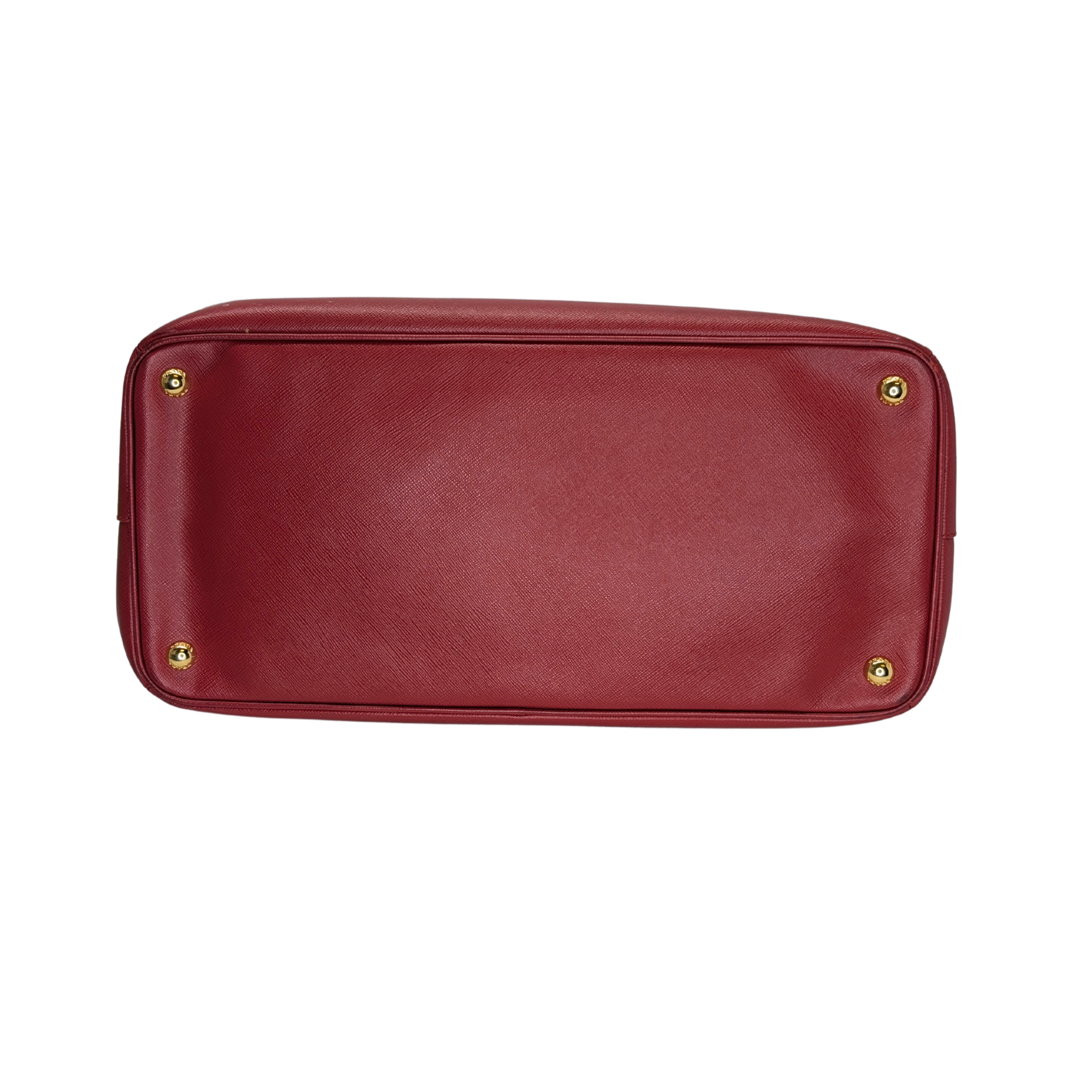 Prada Lux Open Saffiano Tote Bag Red