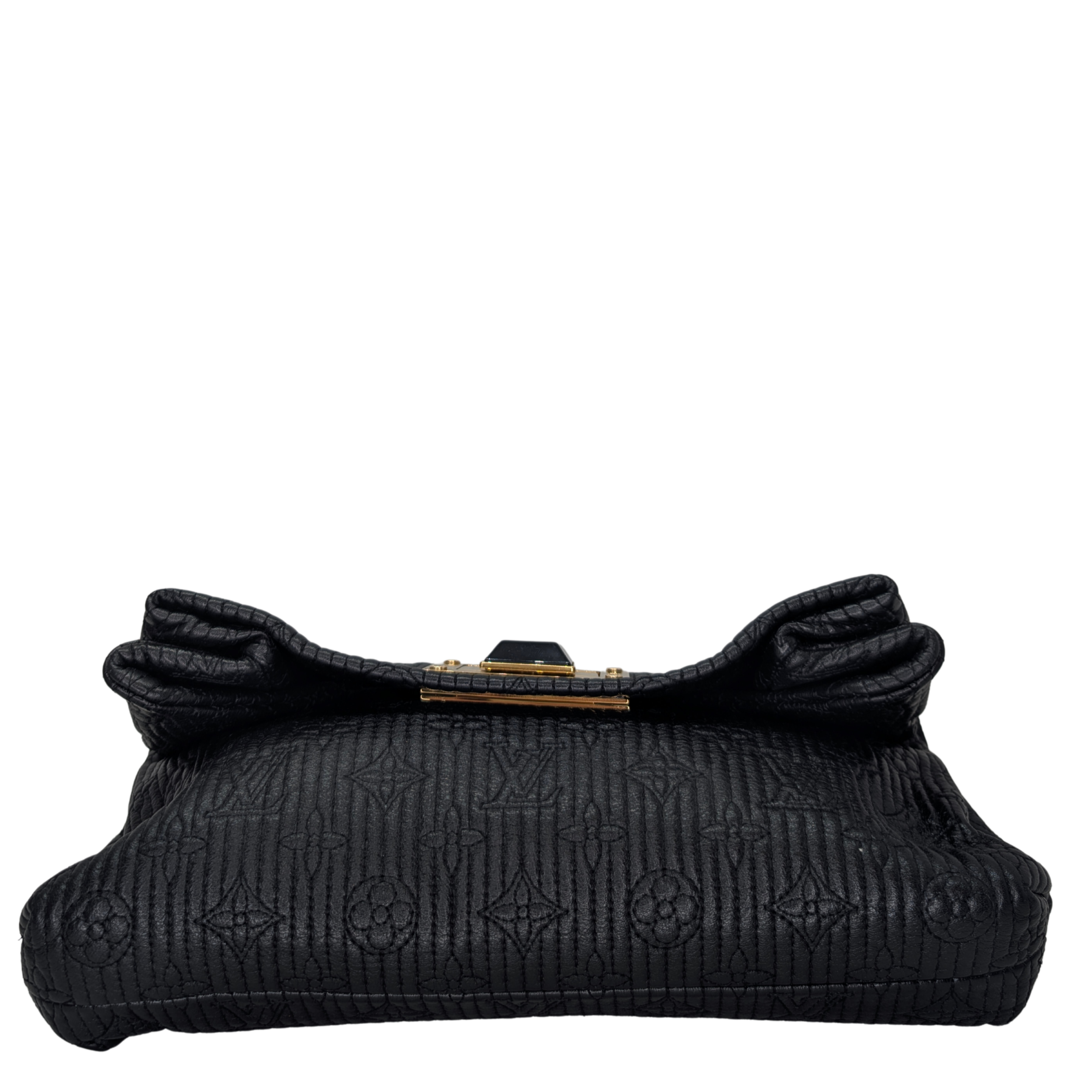 Louis Vuitton Altair Clutch Monogram Motard Black