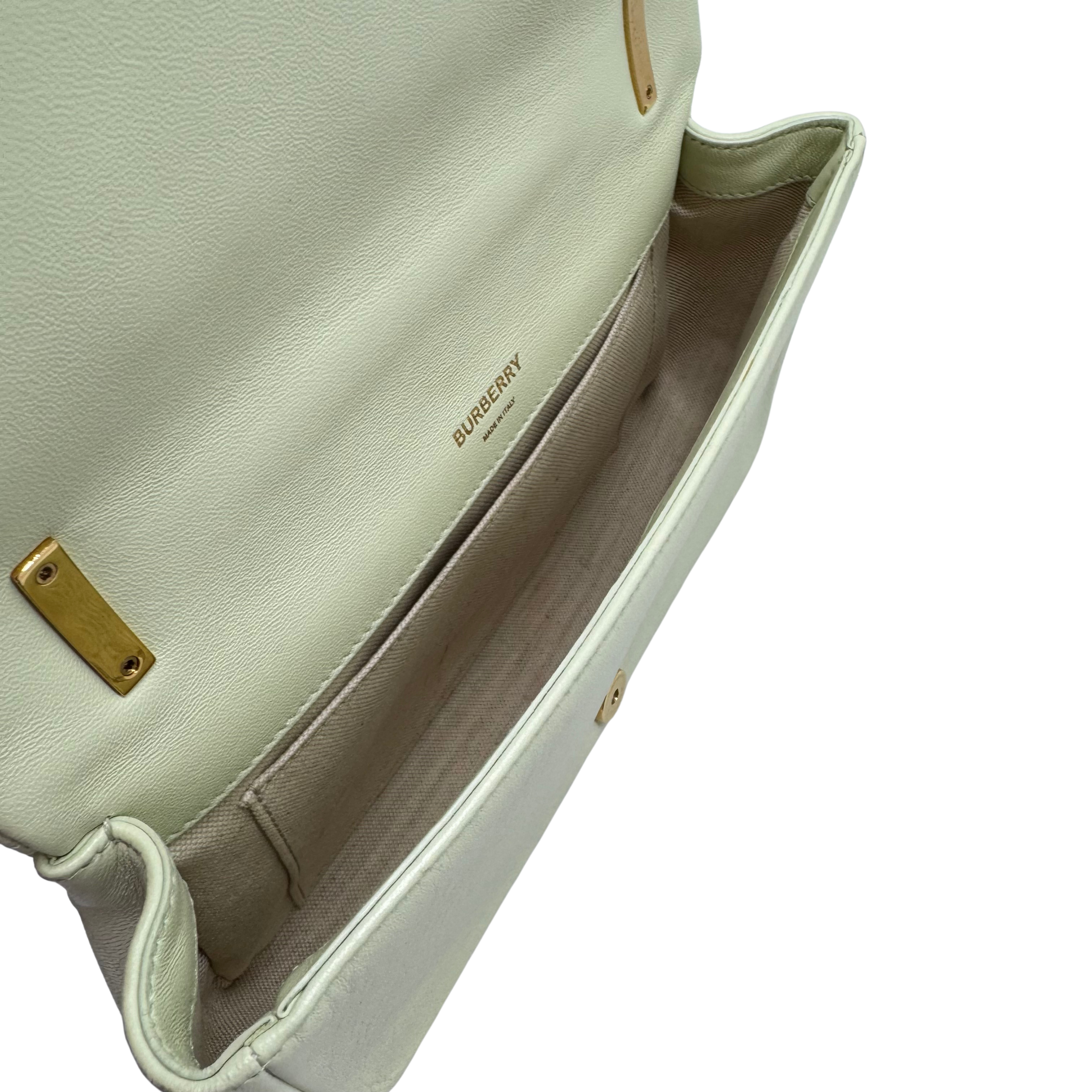 Burberry Lola Crossbody Bag Leather Green